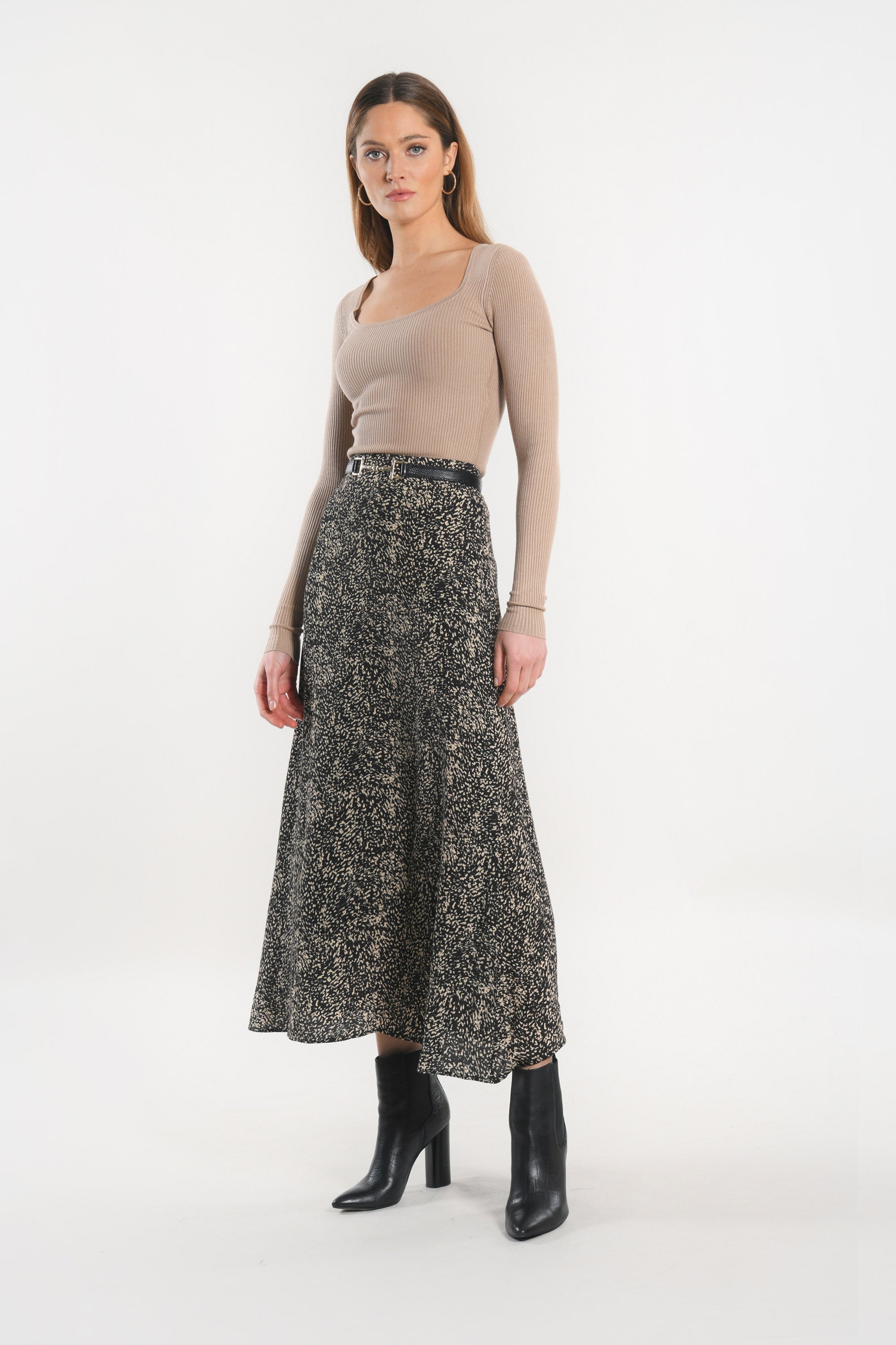 PULL COL U - LOLITA - CAMEL