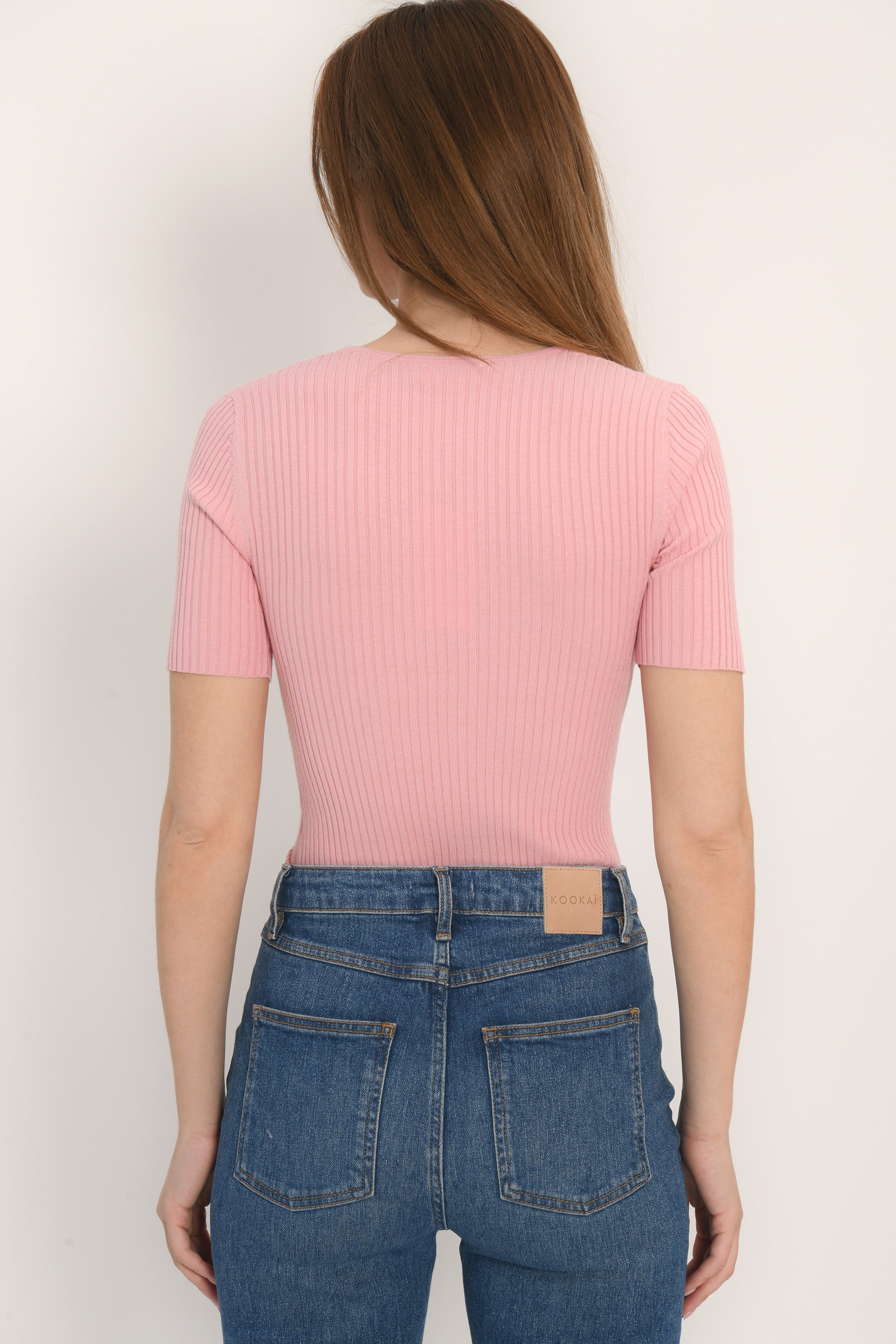 PULL COL V MANCHES COURTES - CANDY - ABBY