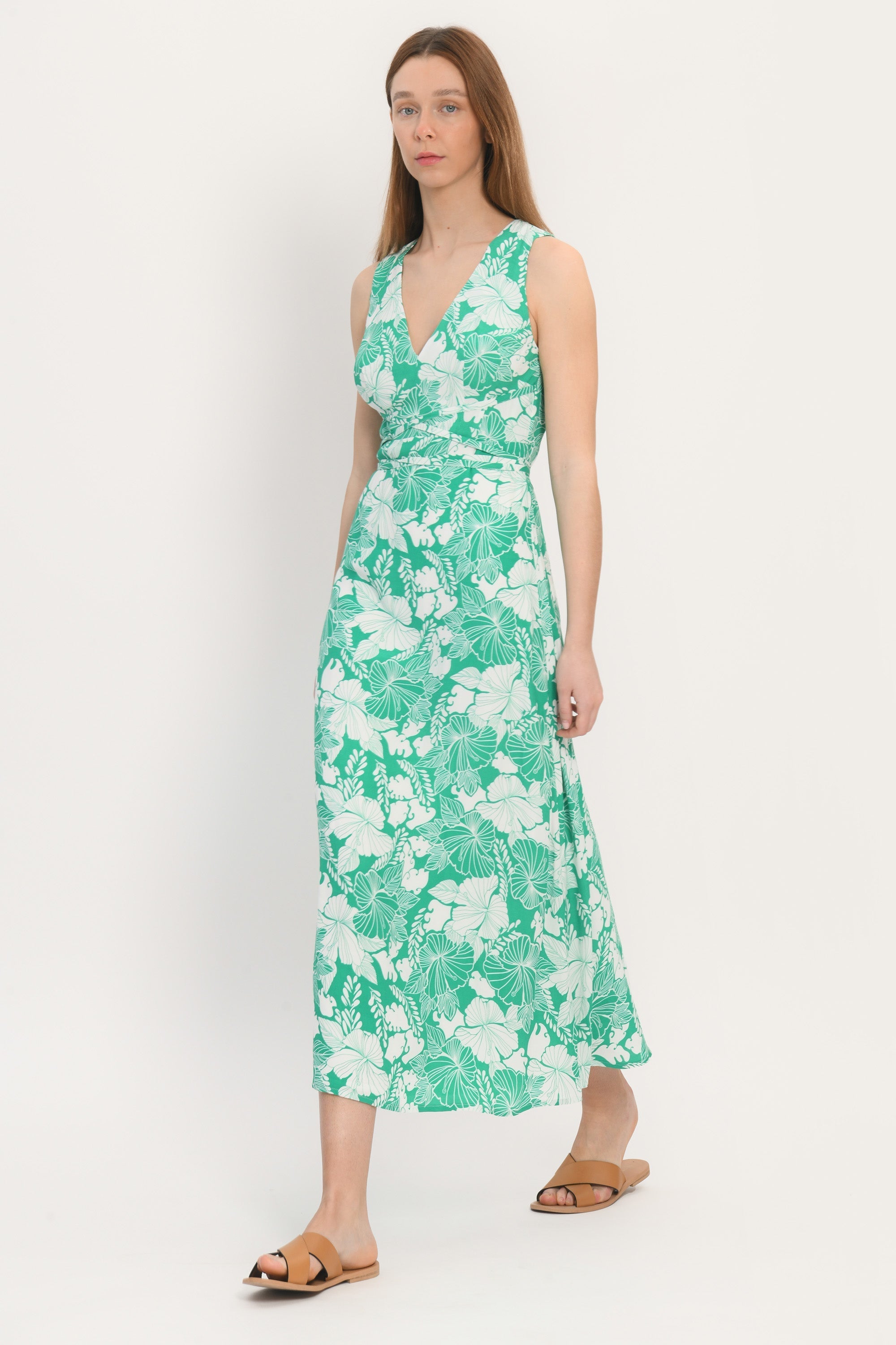 ROBE LONGUE - ADELAIDE - VERTE