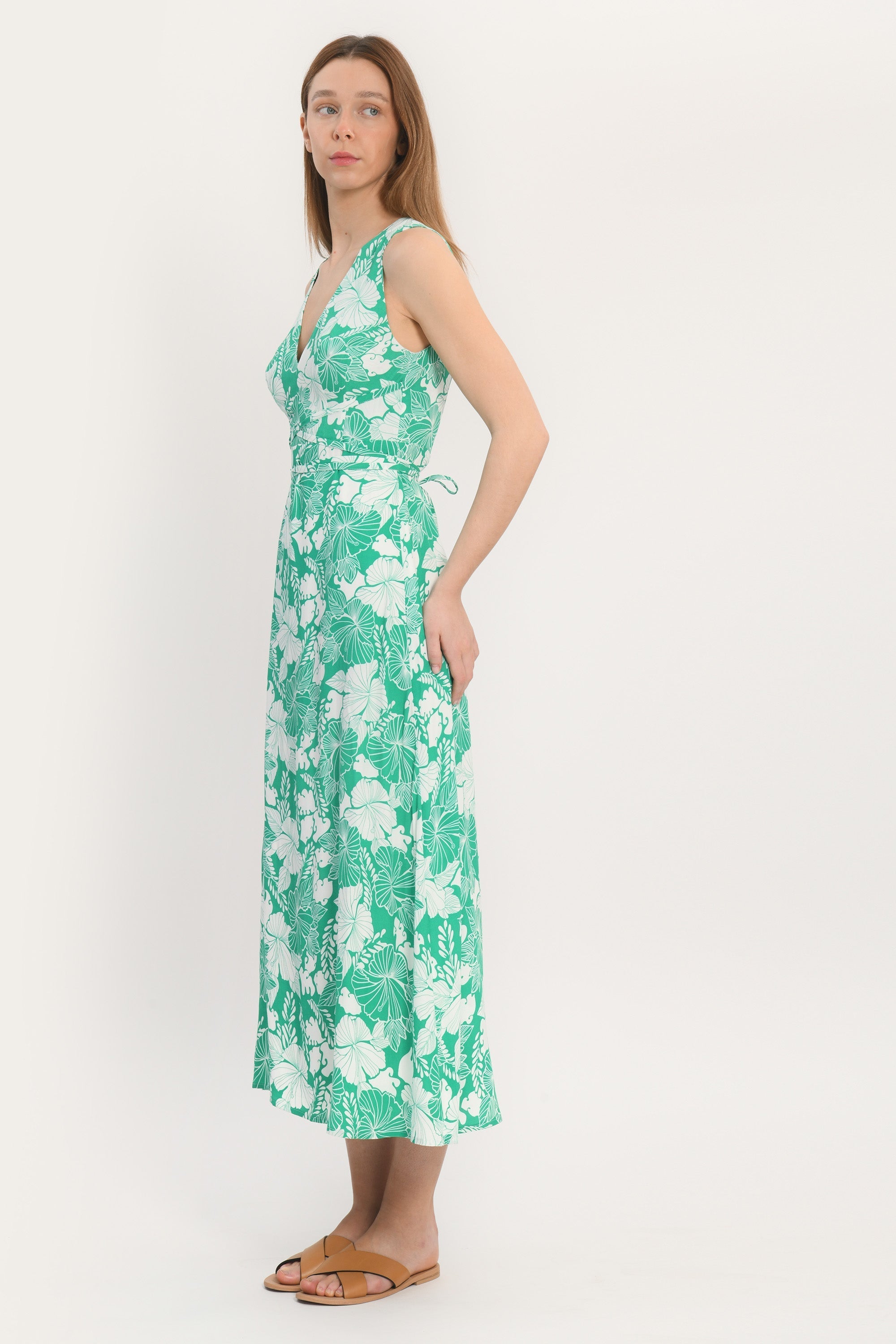 ROBE LONGUE - ADELAIDE - VERTE