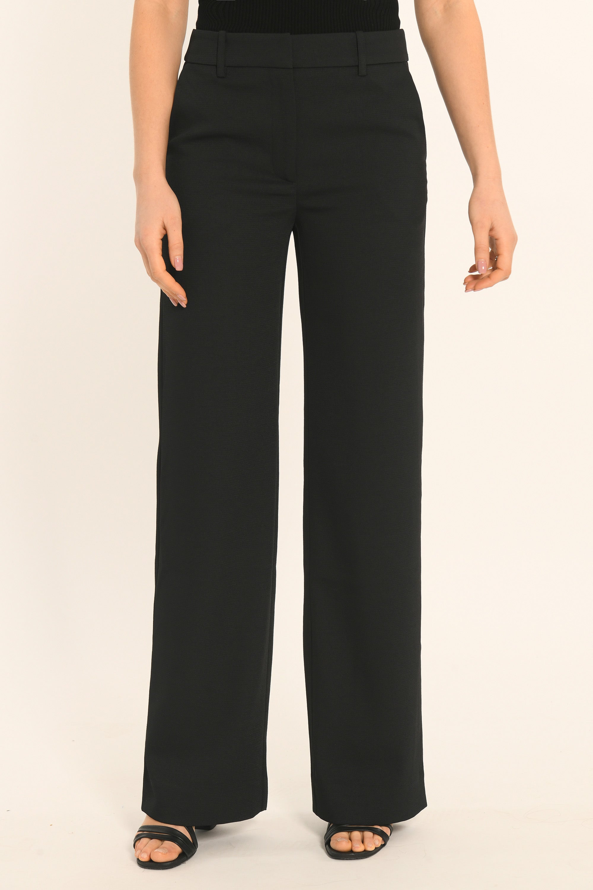 PANTALON TAILLE BASSE - NOIR - ALBA