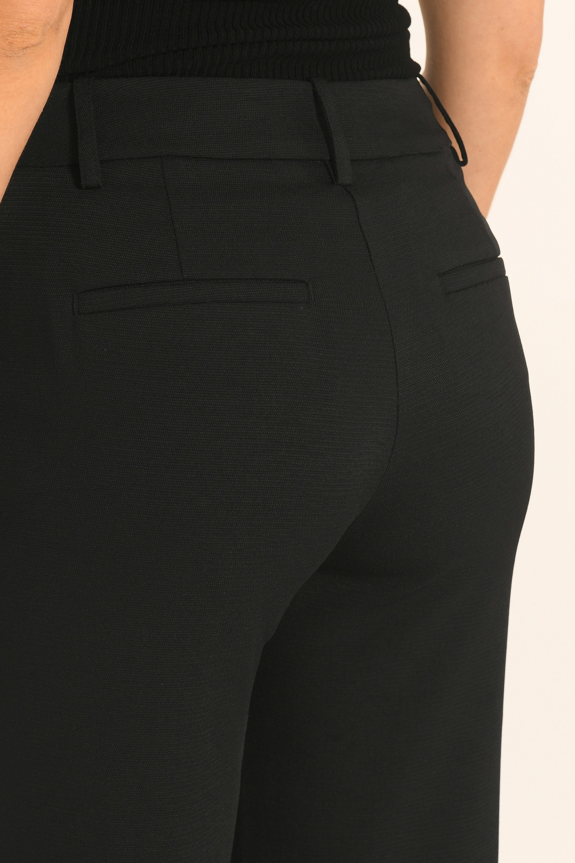 PANTALON TAILLE BASSE - NOIR - ALBA