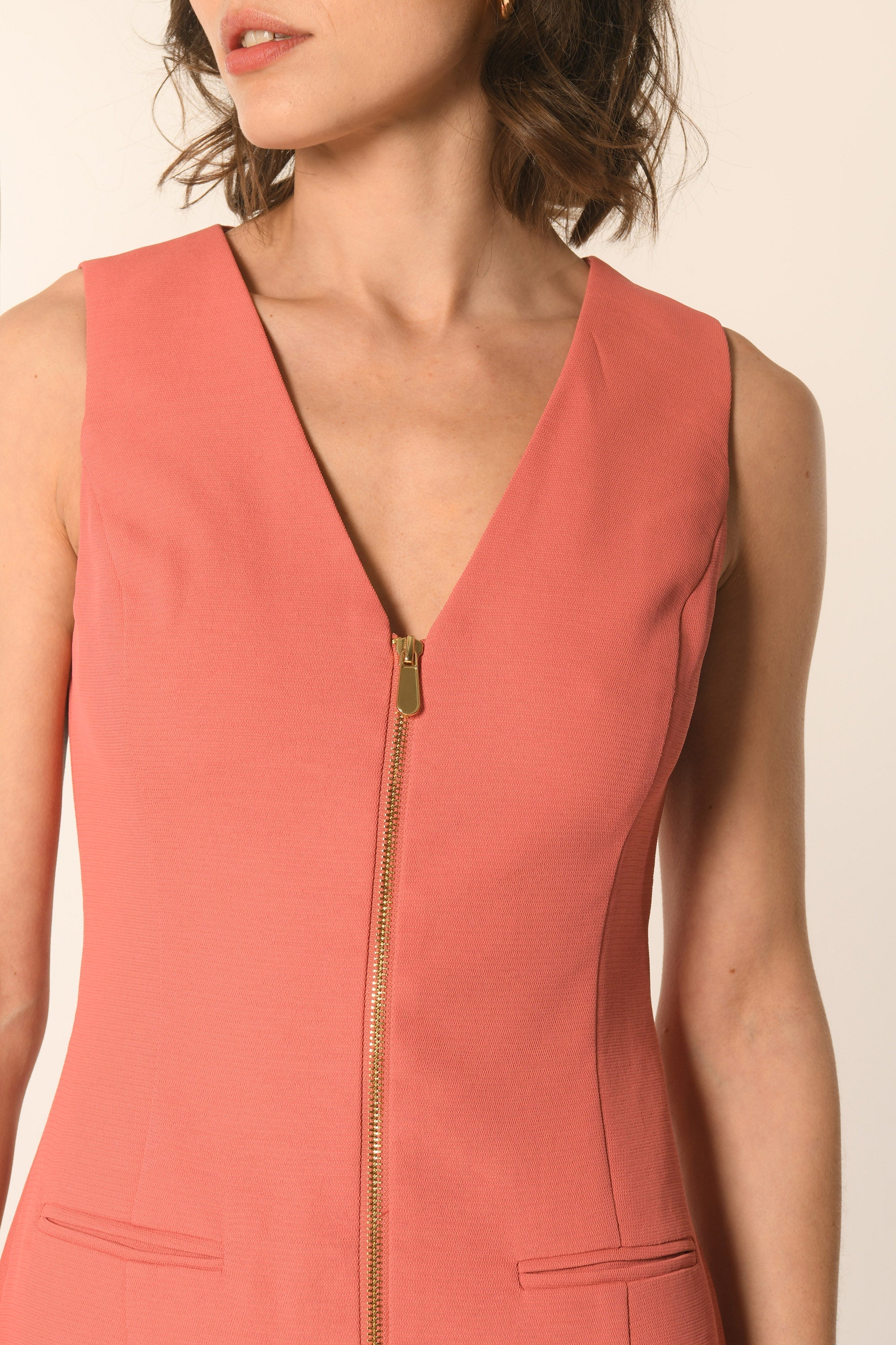 ROBE ZIPÉE - TERRACOTTA - ALBA
