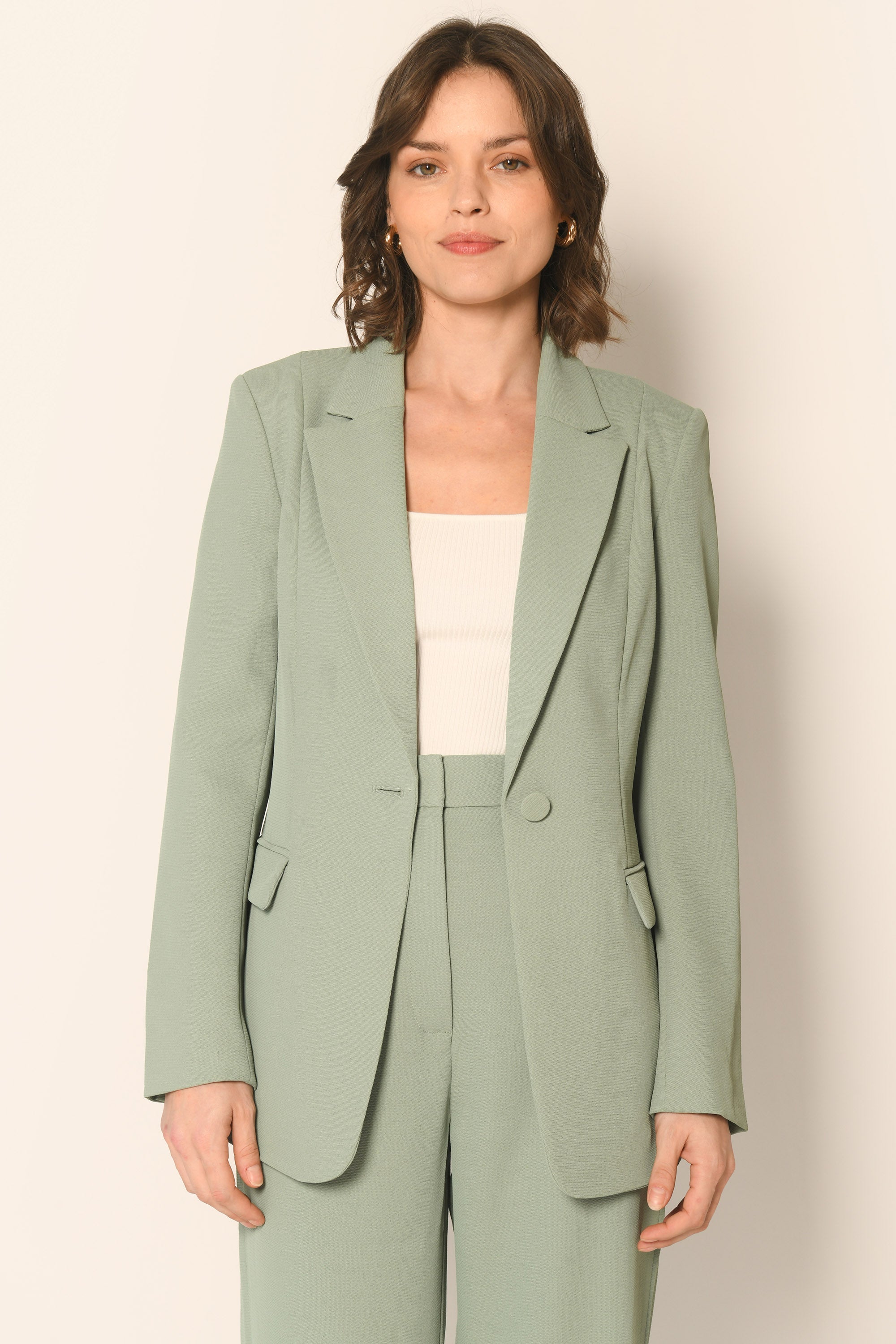 VESTE LONGUE - SAUGE - ALBA