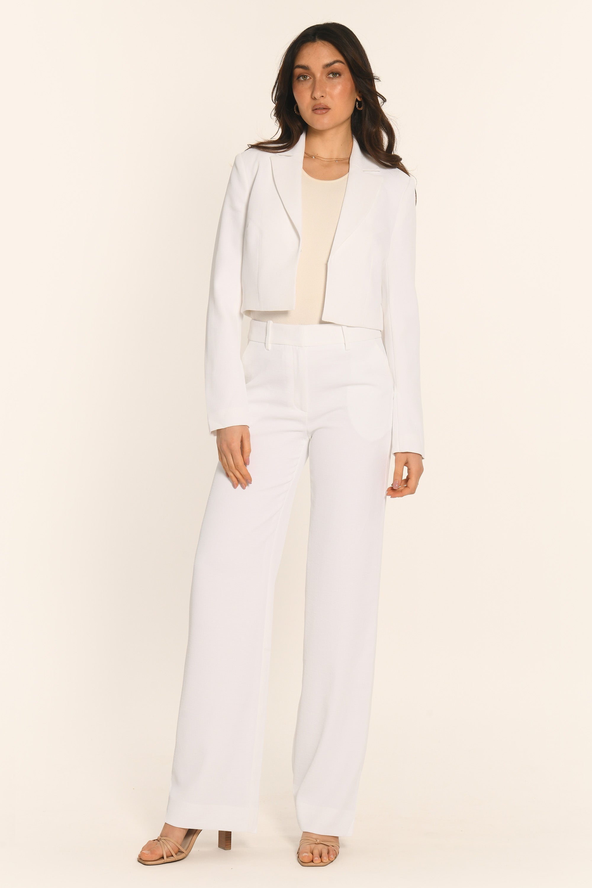 VESTE CROPPED - BLANC - ALBA