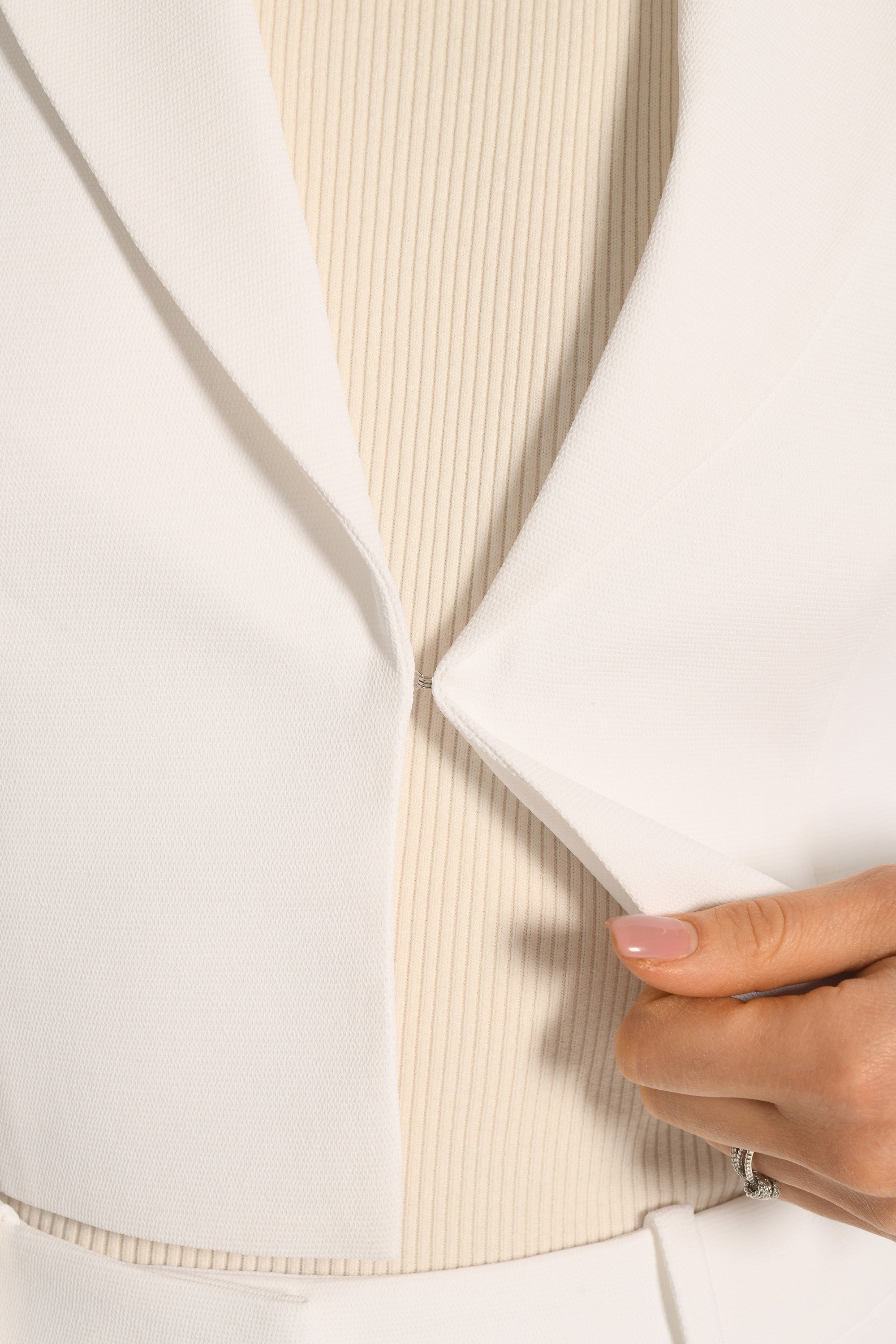 VESTE CROPPED - BLANC - ALBA