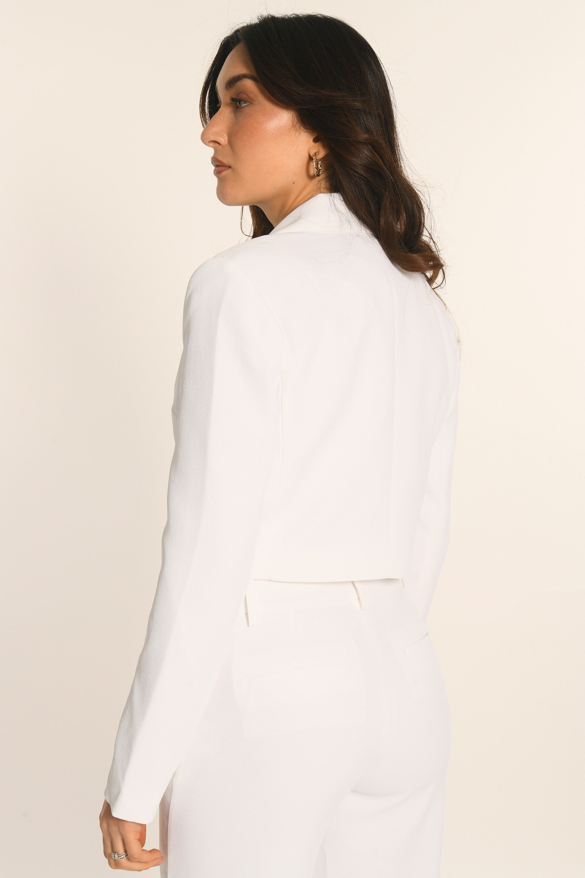 VESTE CROPPED - BLANC - ALBA