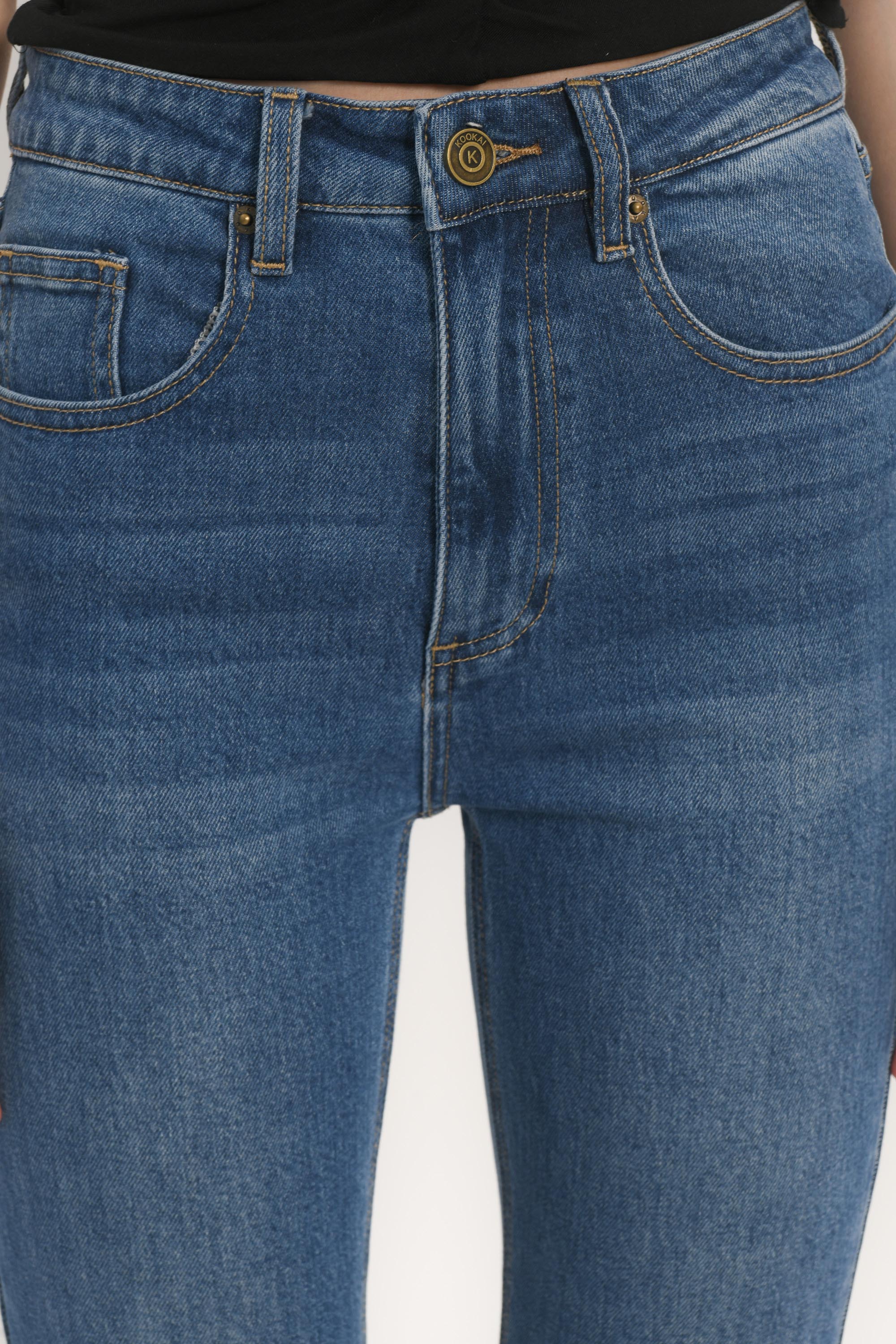 JEAN CROPPED - STONE WASH - ALBION