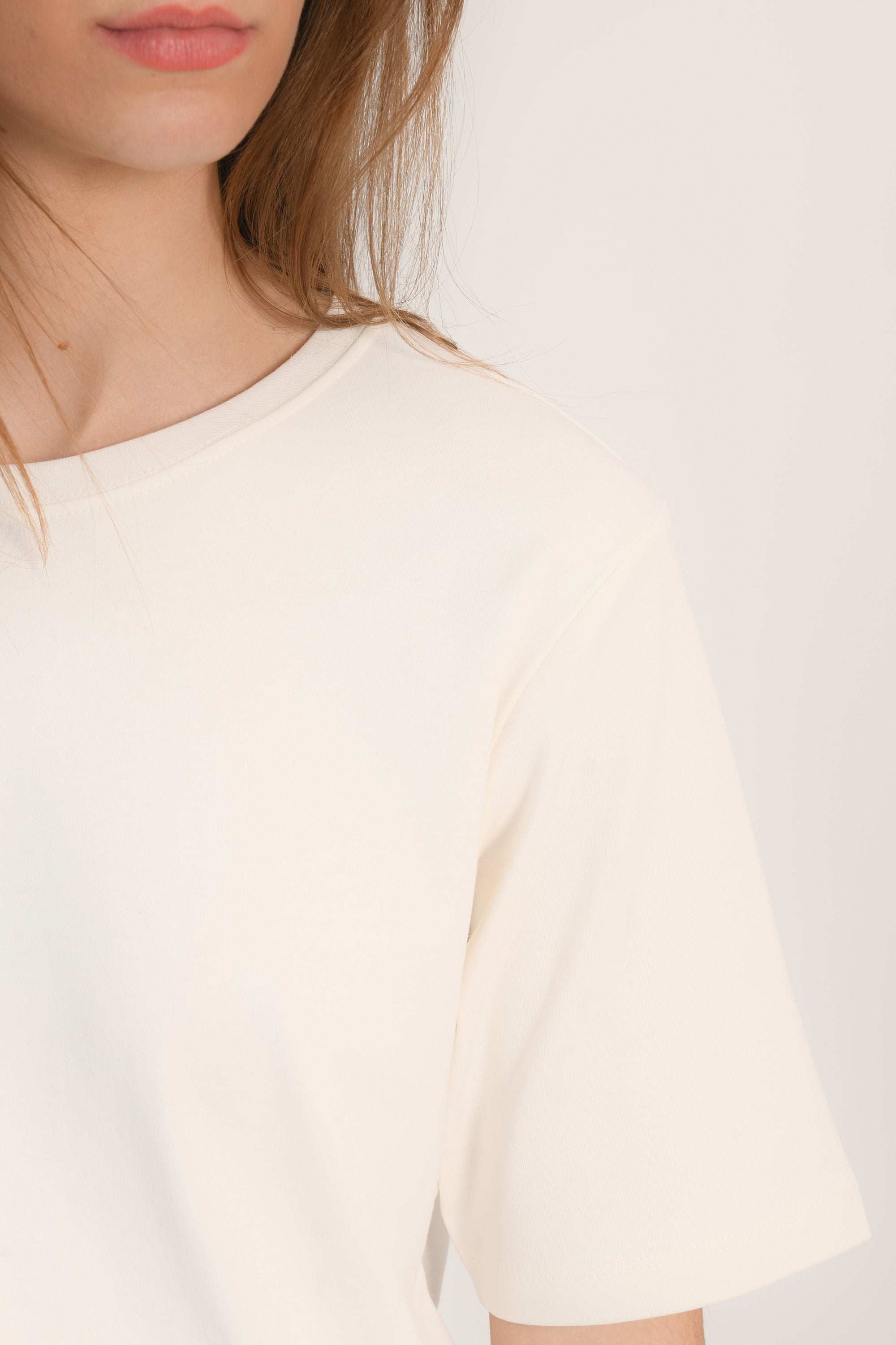 TEE SHIRT MANCHES COURTES - ALISSON - BLANC