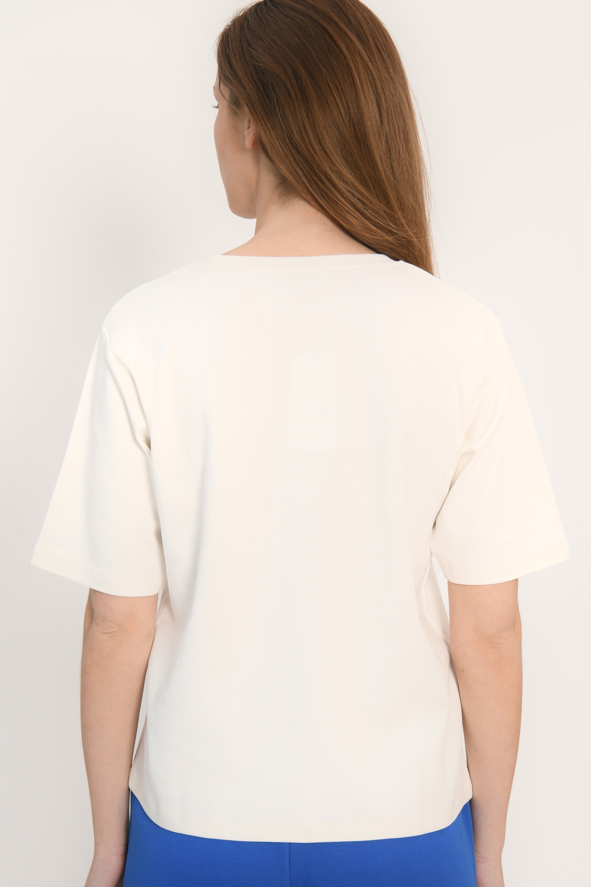 TEE SHIRT MANCHES COURTES - ALISSON - BLANC