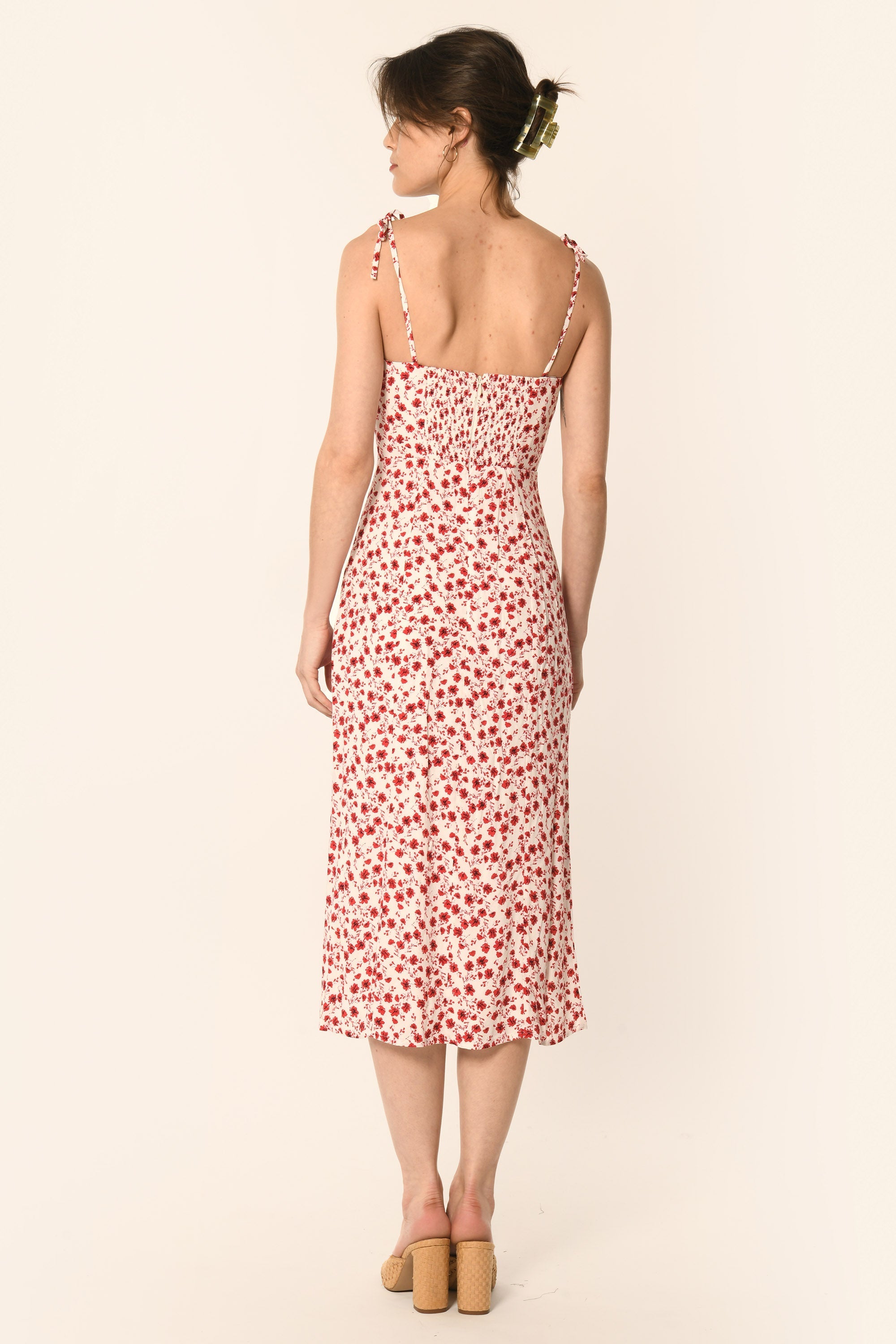 ROBE MIDI - ROUGE - ALIZÉE