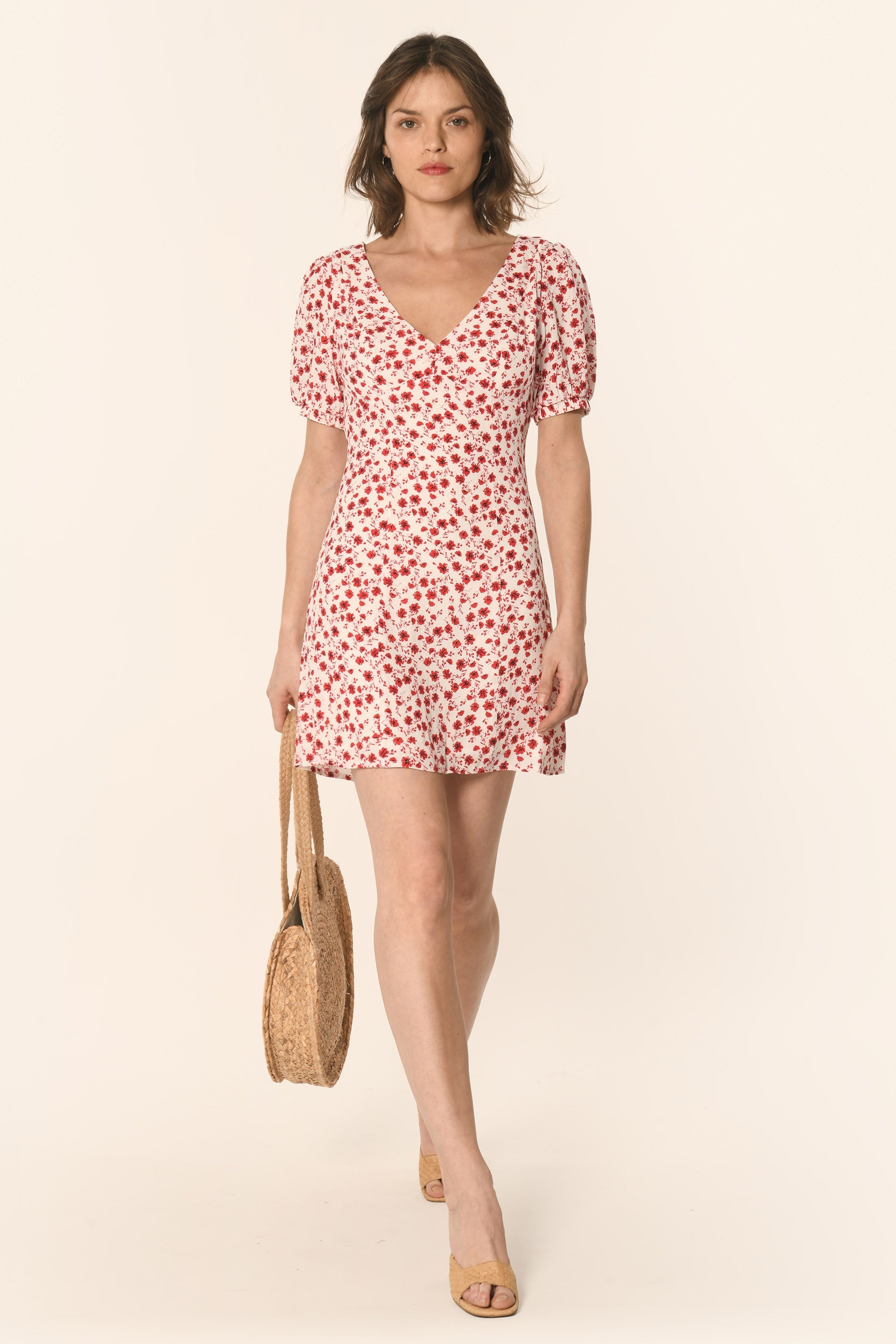 ROBE COURTE- ROUGE - ALIZÉE