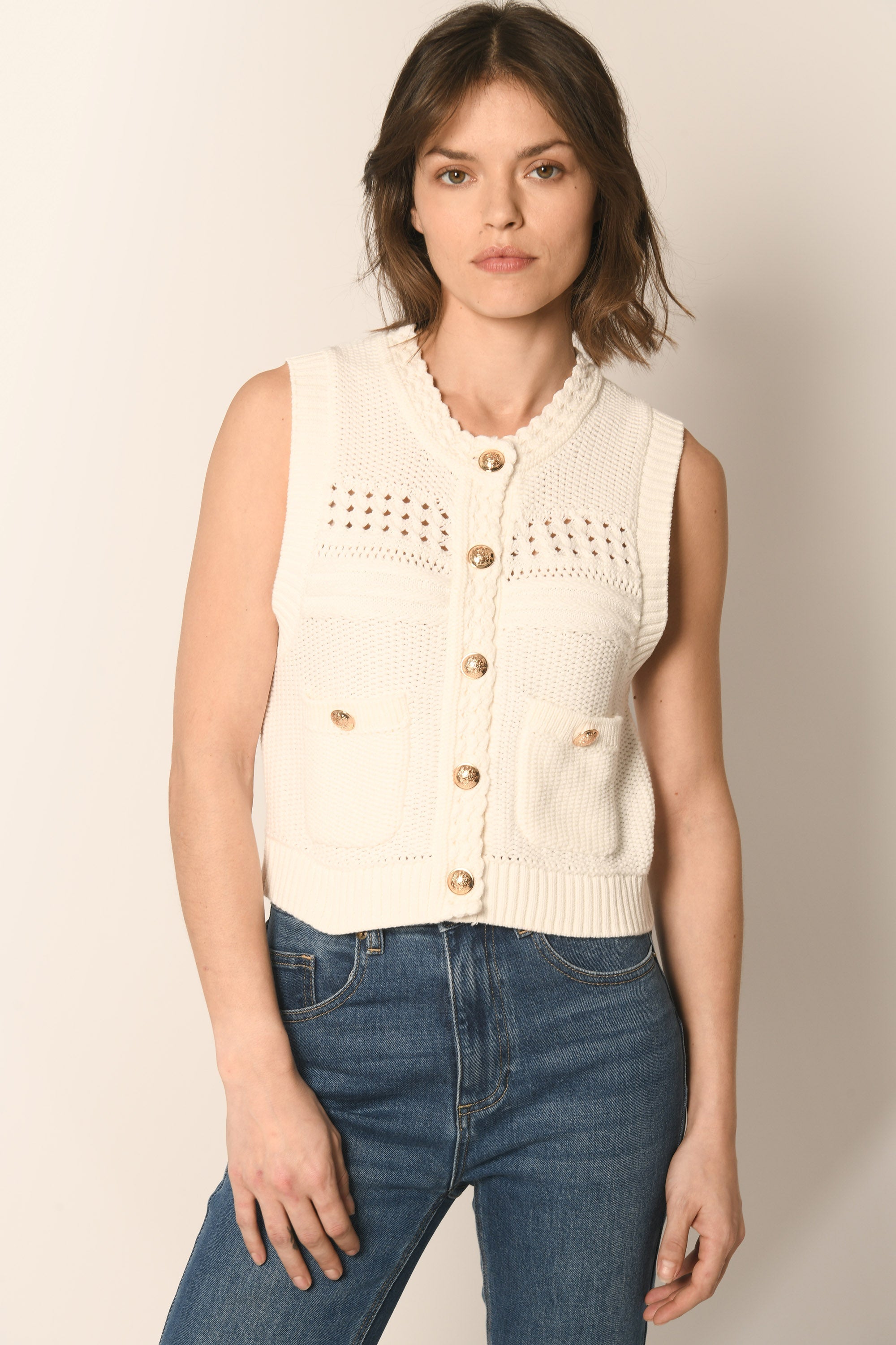 GILET SM - BLANC - ALVIN