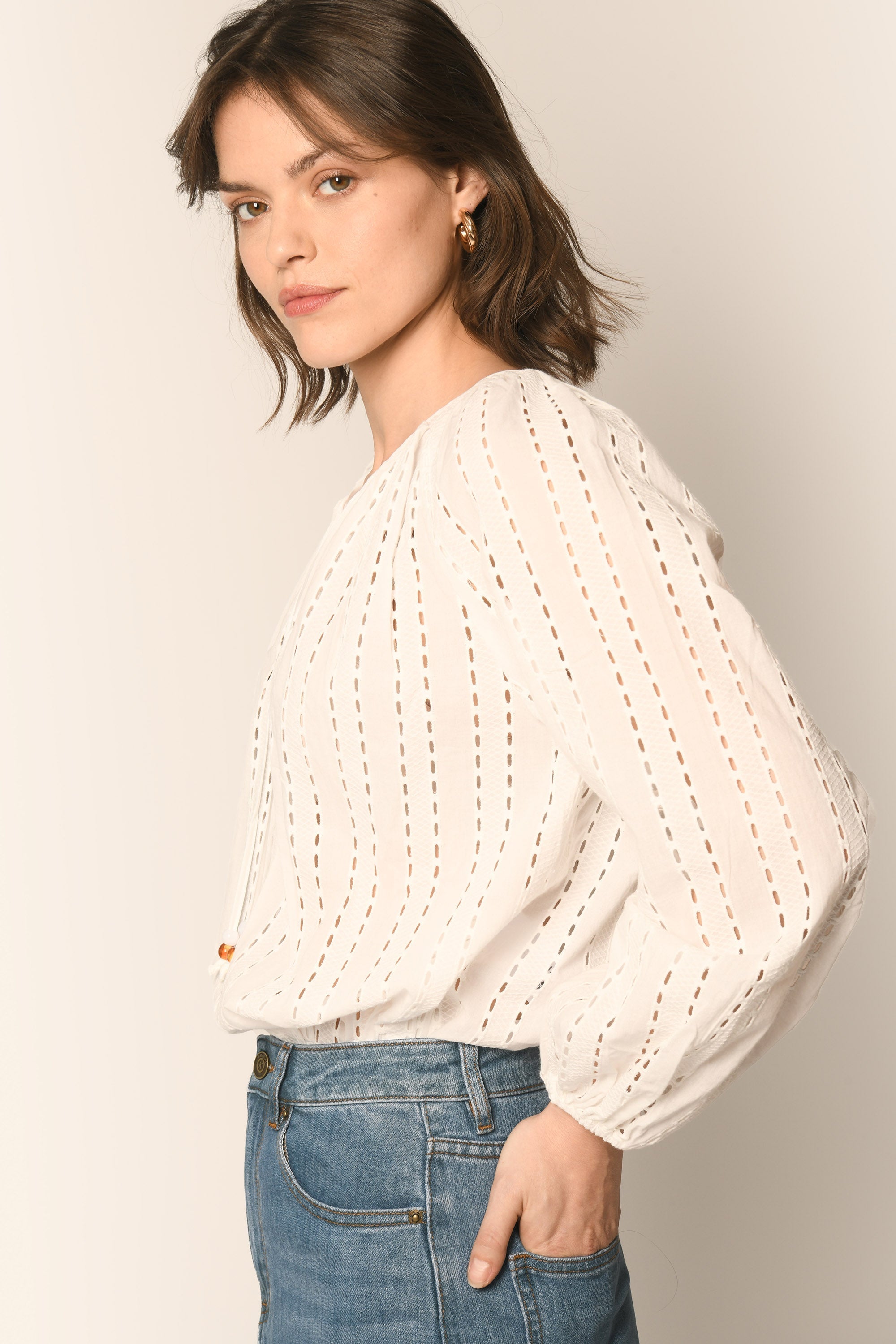 BLOUSE - BLANC - ANAELLE