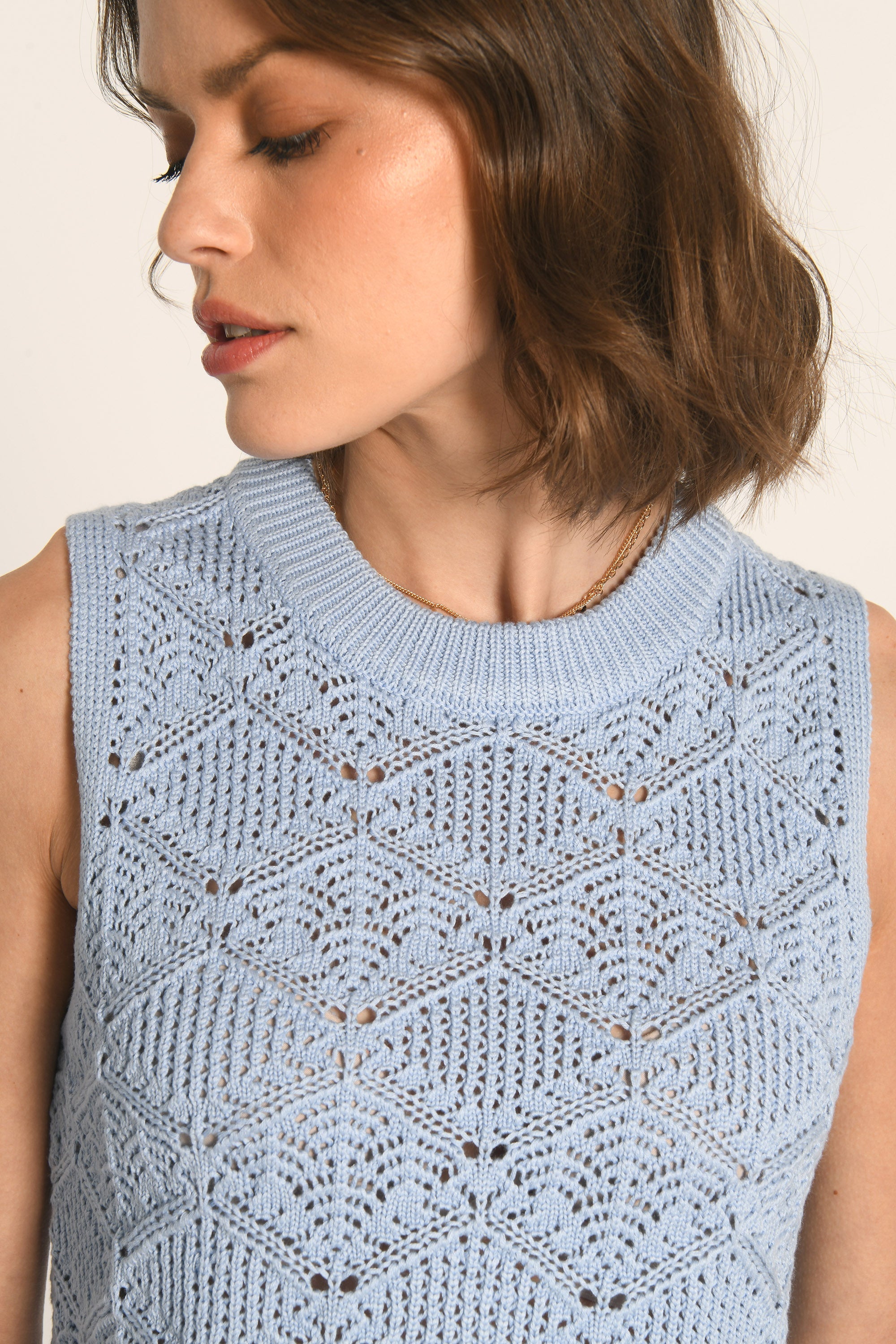 PULL SANS MANCHES - CIEL - ANGE