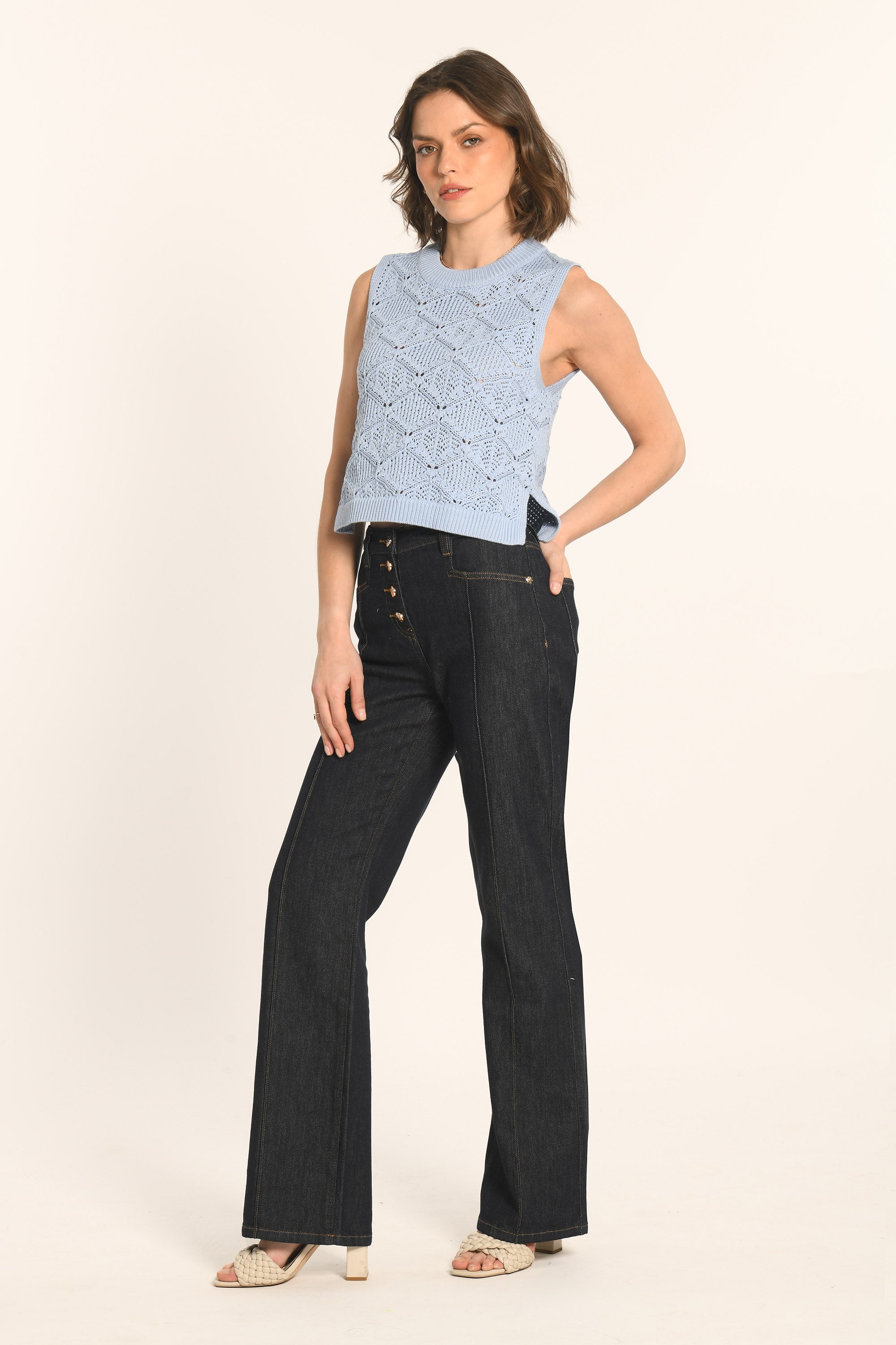 PULL SANS MANCHES - CIEL - ANGE