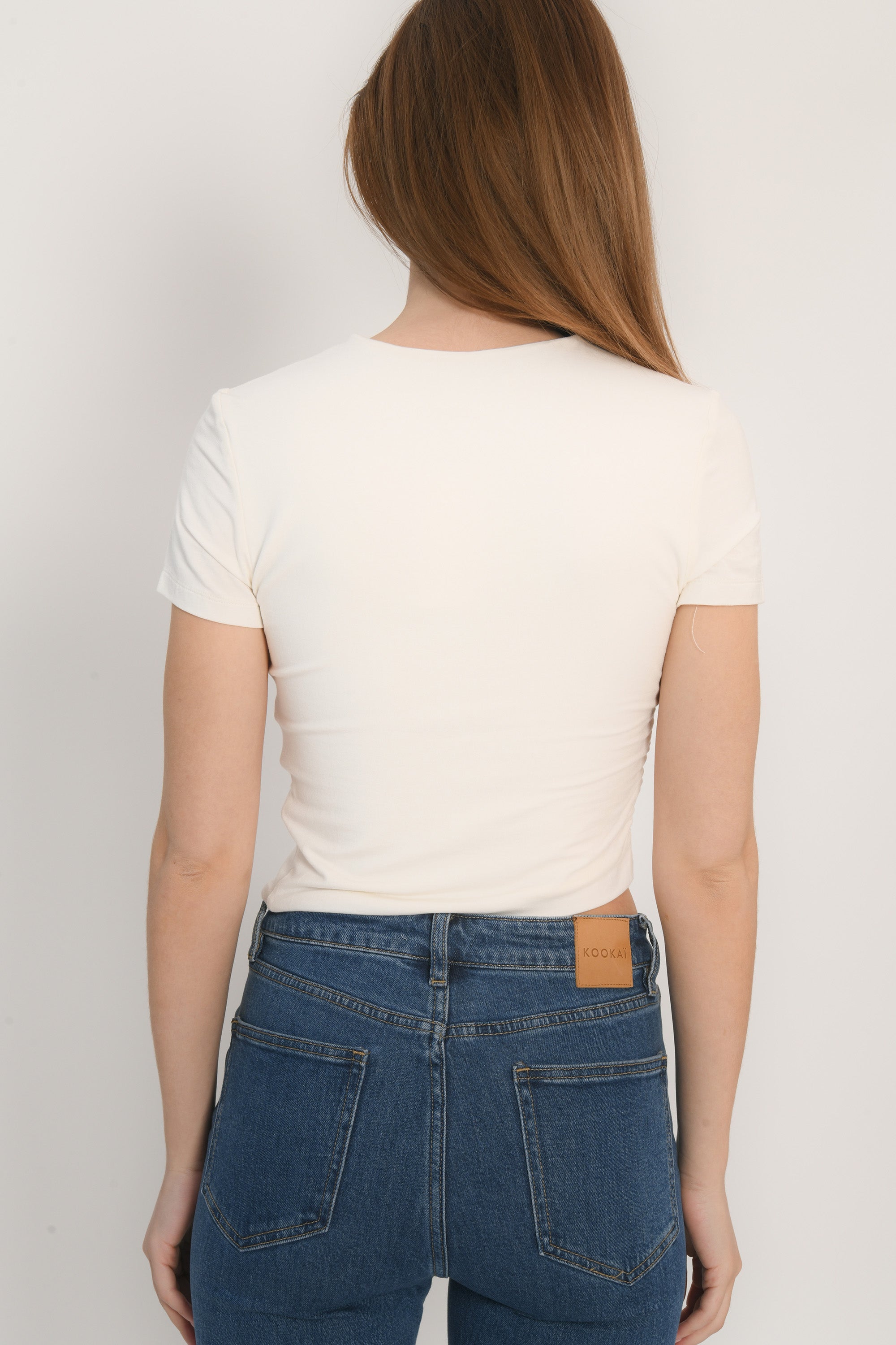 TEE SHIRT TWIST - ANILA - ECRU