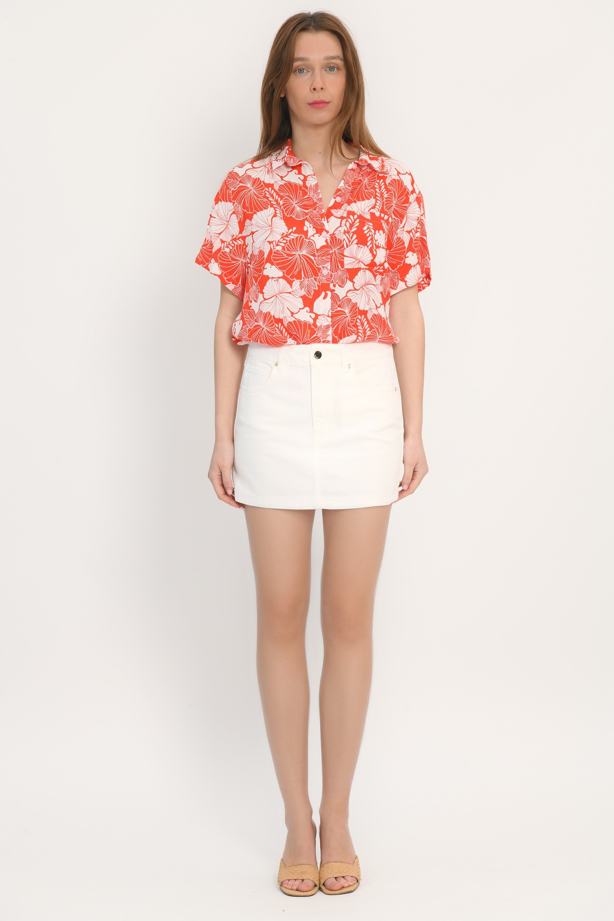 JUPE SPORTWEAR COURTE - ANOUK - BLANC
