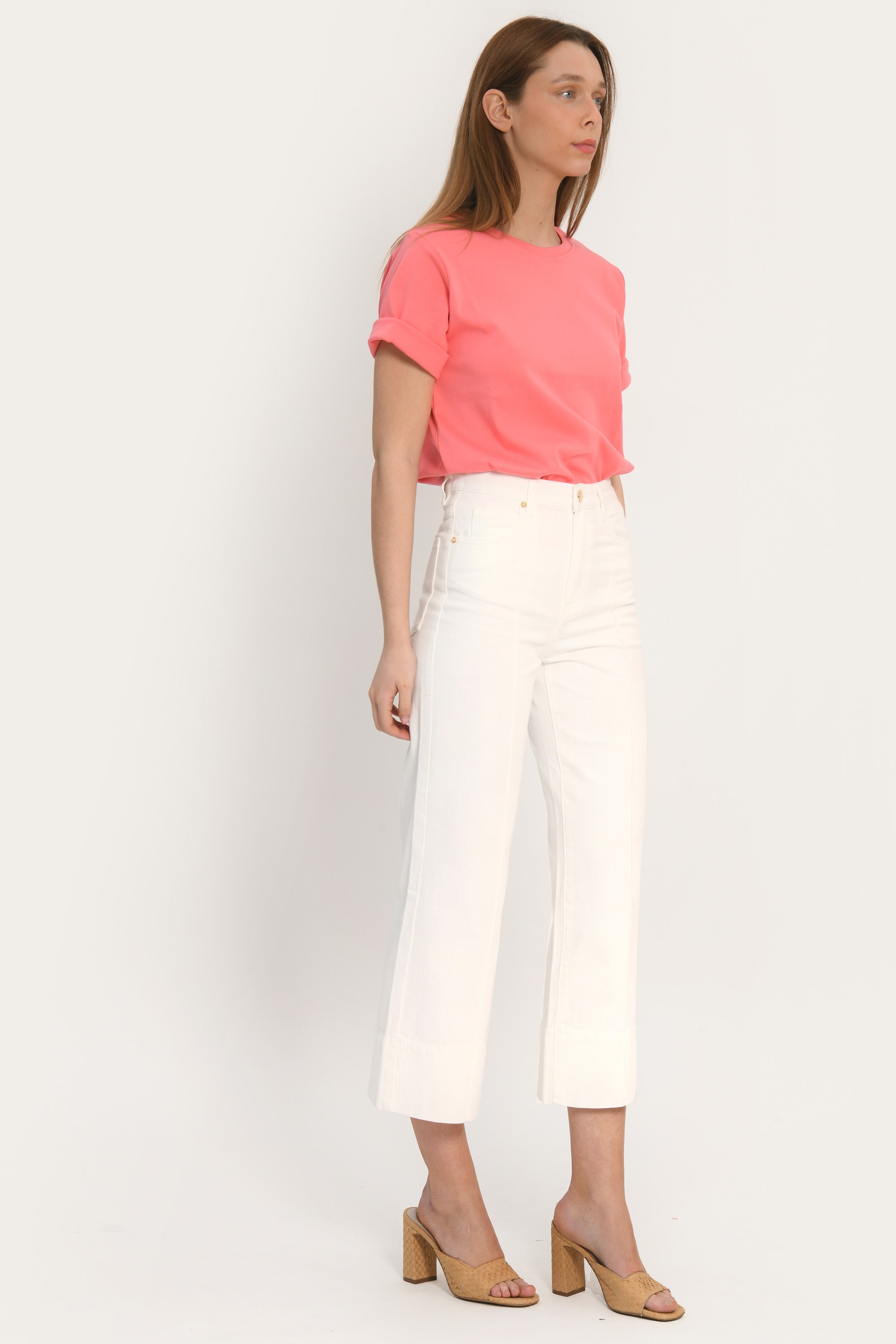 JEAN SPORTWEAR CROP - ANOUK - BLANC