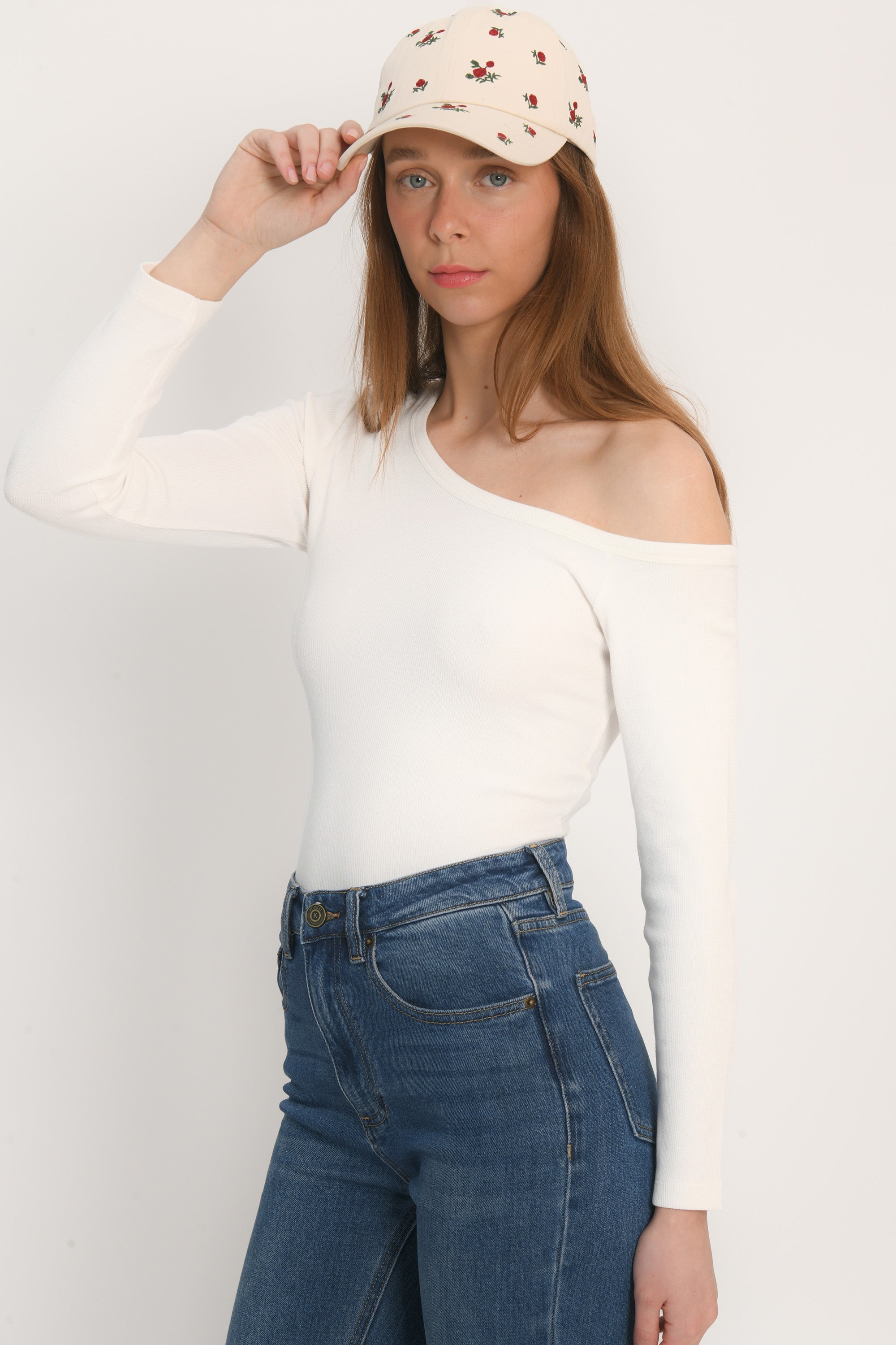 TEE SHIRT MANCHES LONGUES - ANYA - BLANC