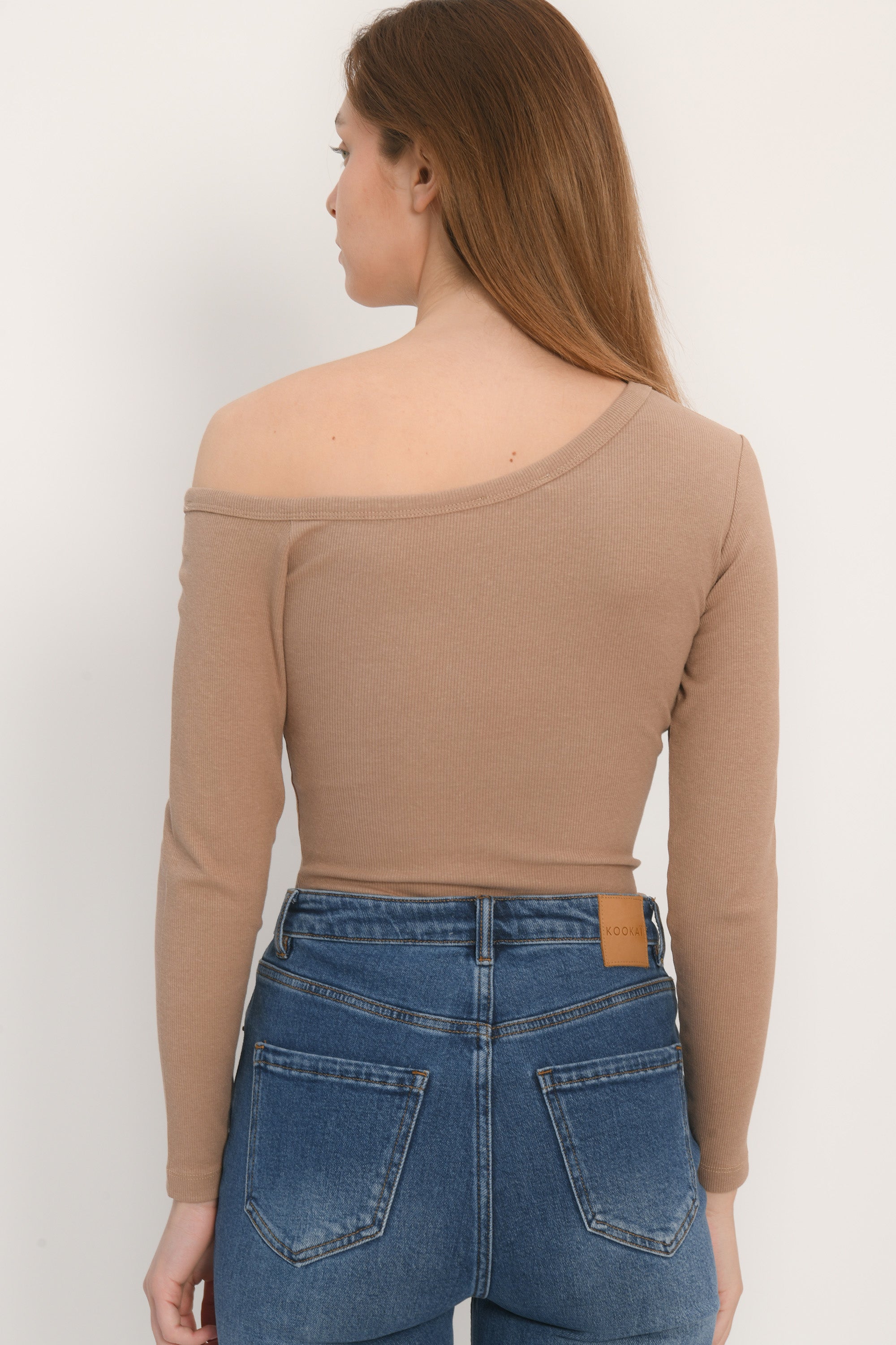 TEE SHIRT MANCHES LONGUES - ANYA - CAMEL