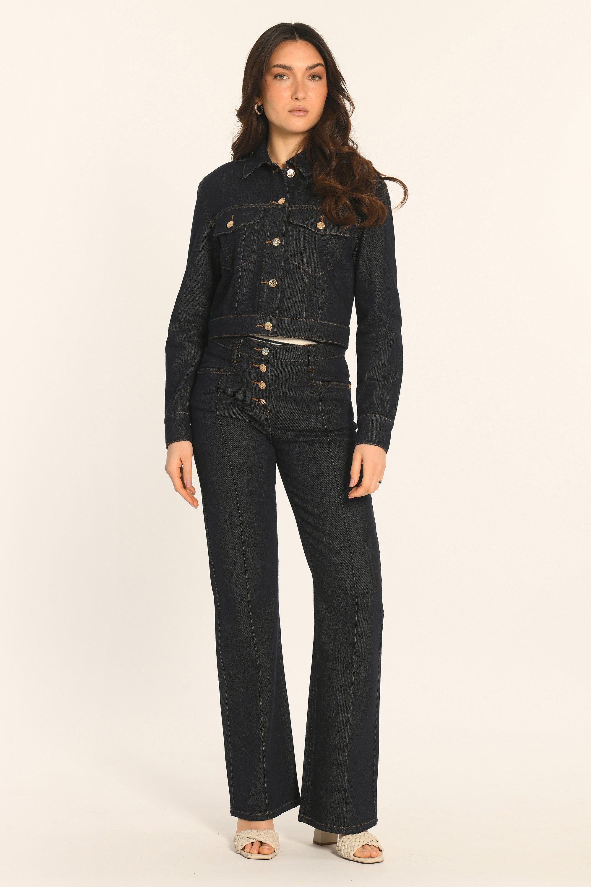 VESTE CROPPED - RINSE - ARIETTE