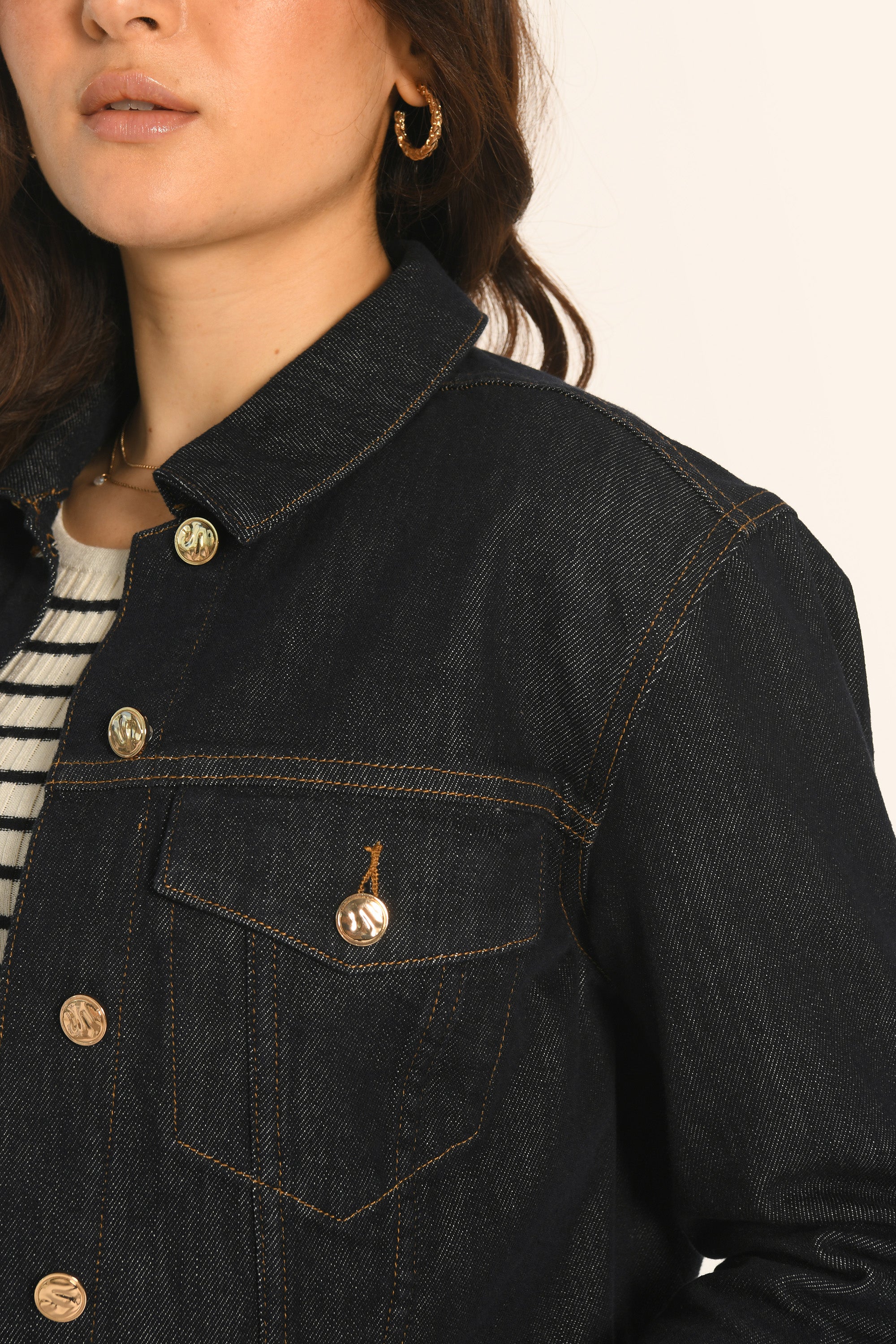 VESTE CROPPED - RINSE - ARIETTE