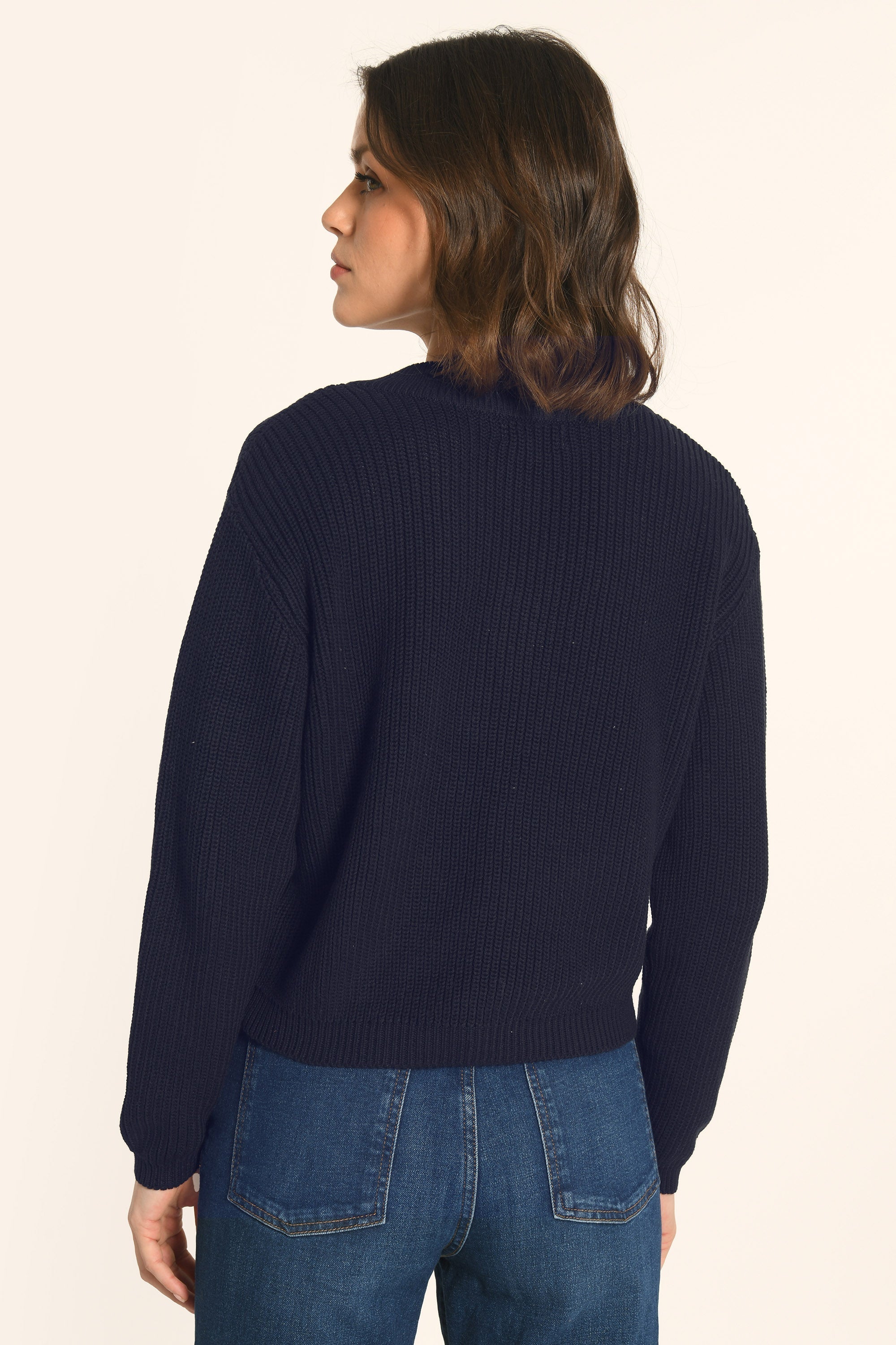 PULL COL V - NAVY - ARVID