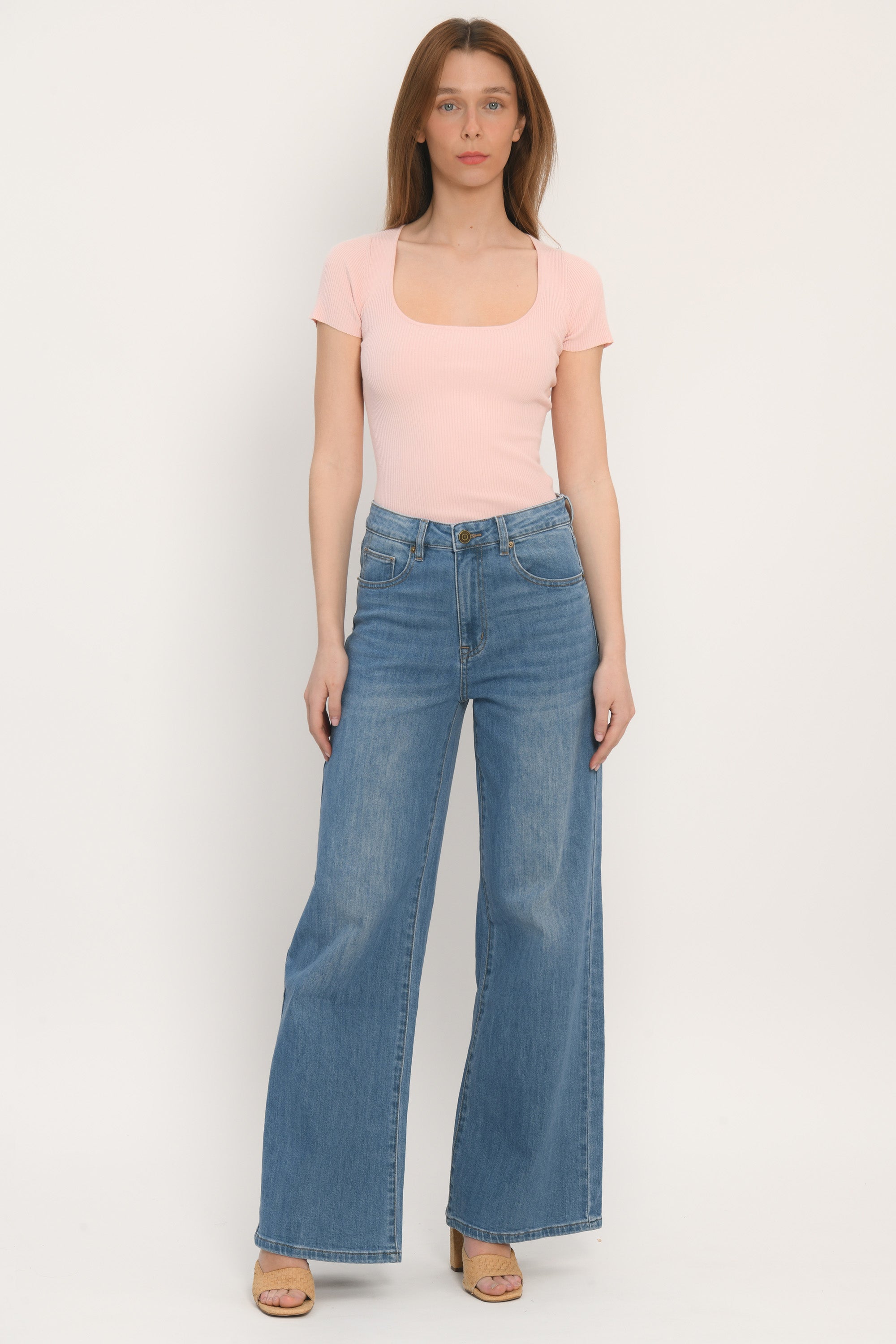JEAN LARGE SOUPLE - ATLANTA - STONE WASH