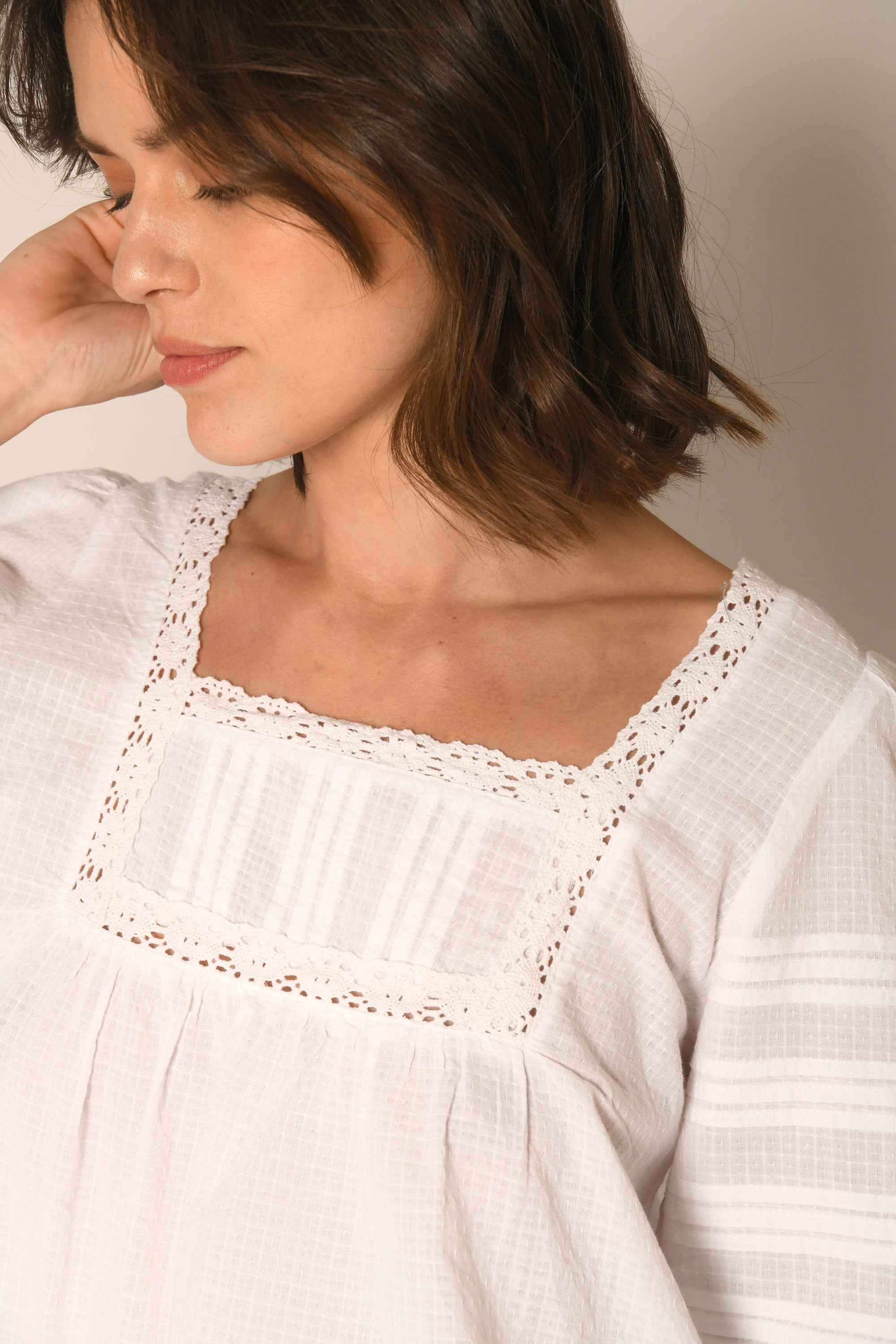 BLOUSE - BLANC - ATLAS