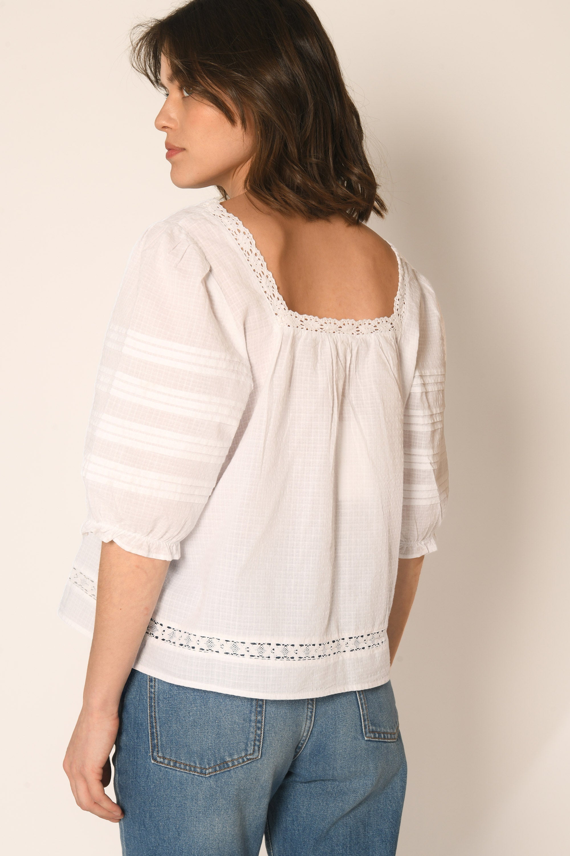 BLOUSE - BLANC - ATLAS