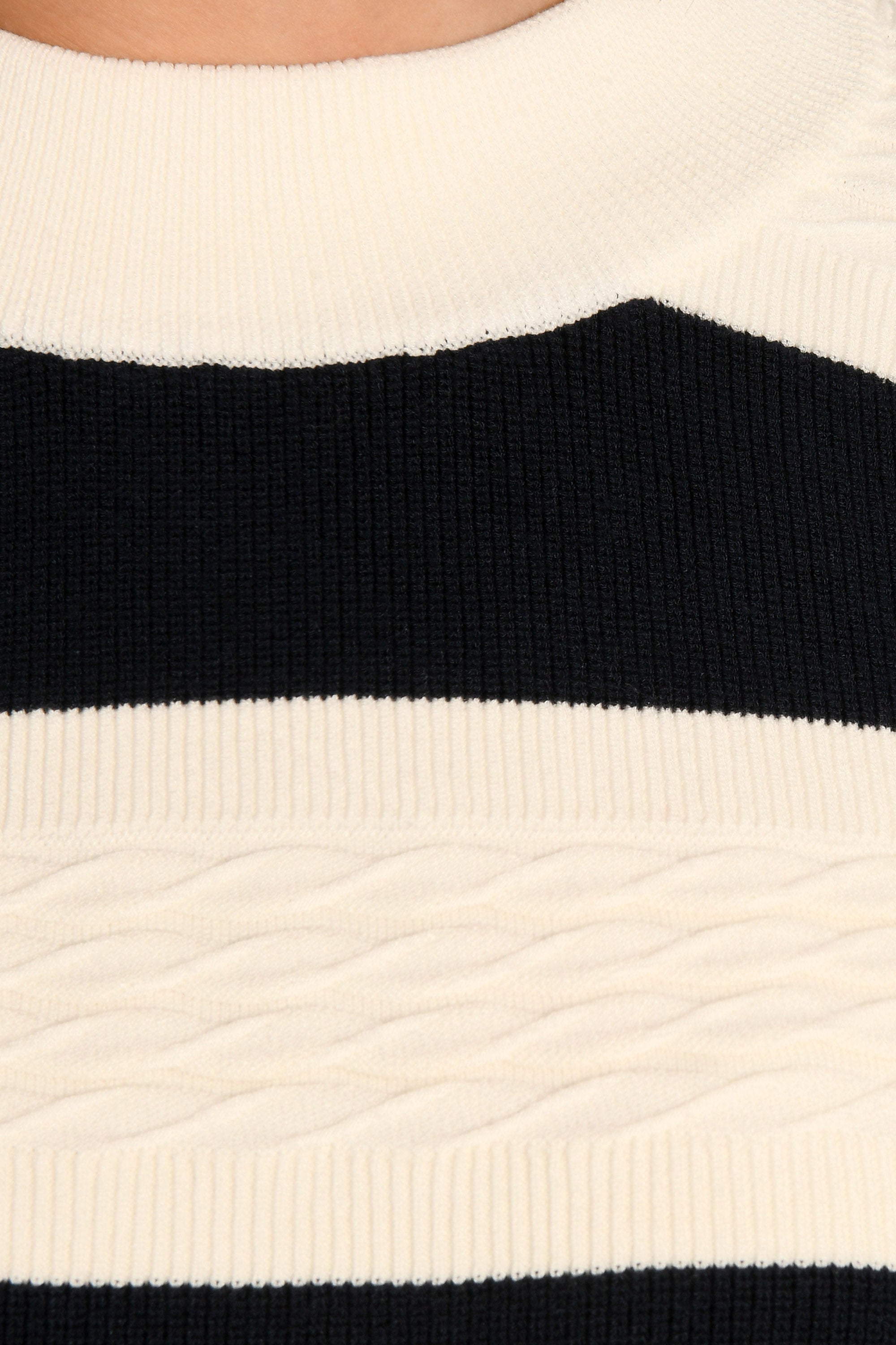 PULL MARINIÈRE - BLANC/NAVY - AUDE