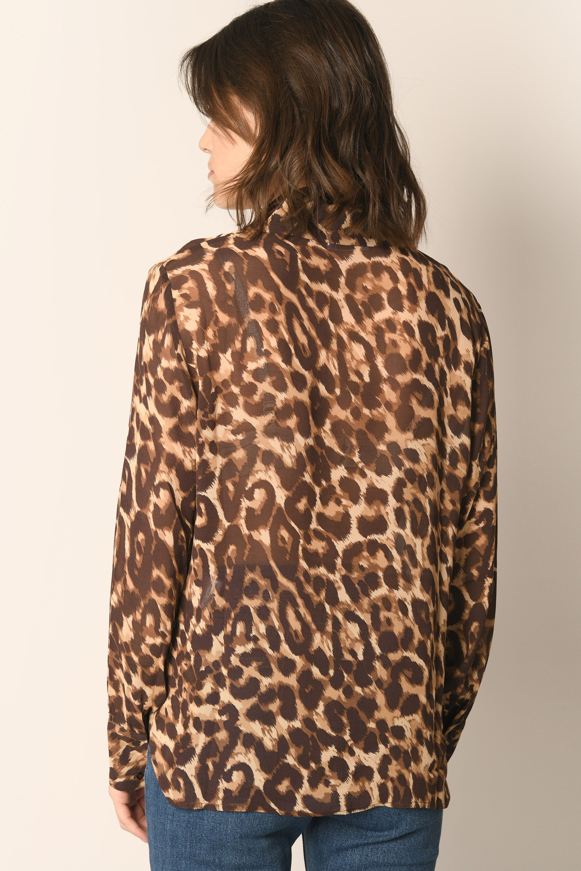 CHEMISE LEOPARD - CARAMEL - AZELIA