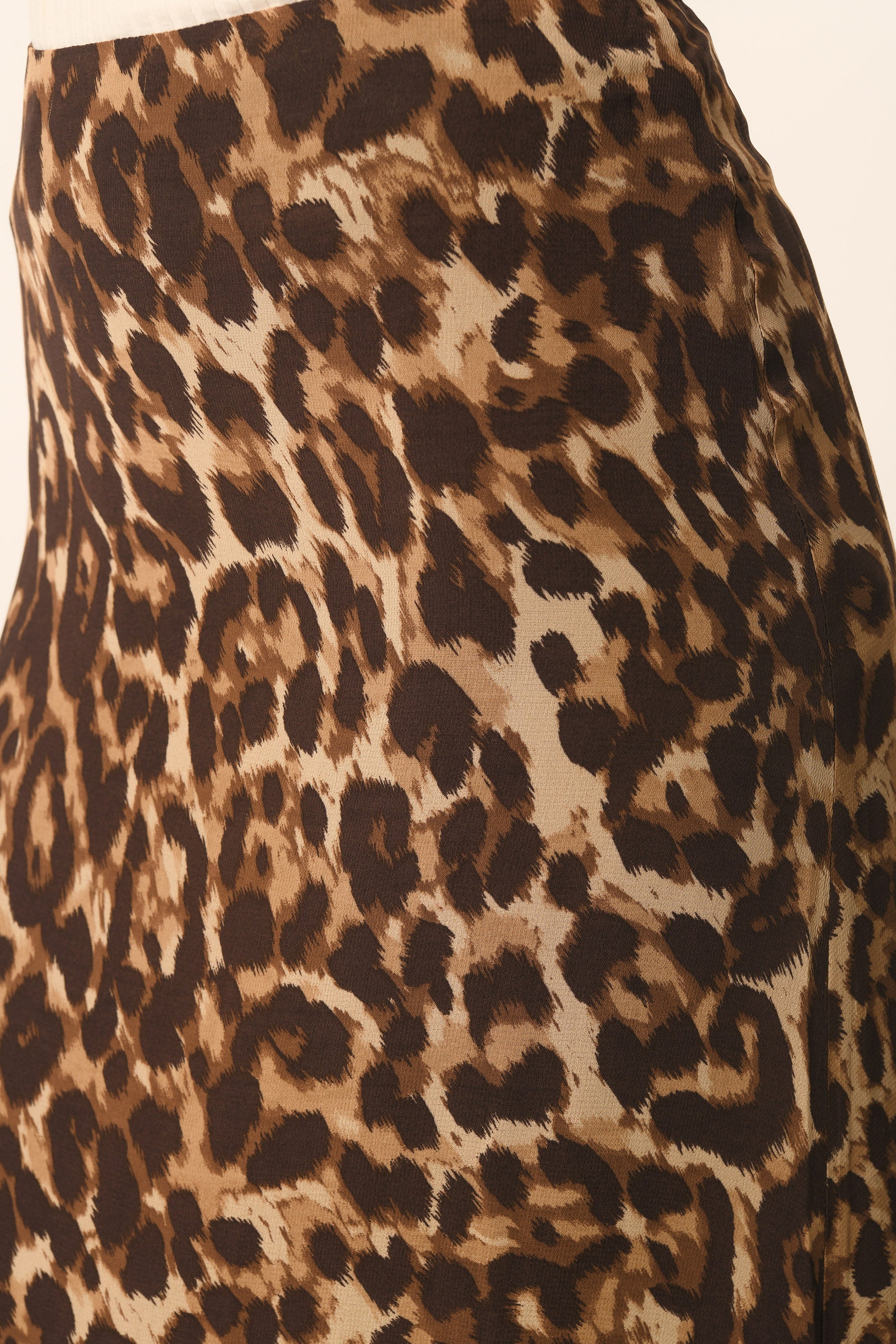 JUPE MIDI LEOPARD - CARAMEL - AZELIA