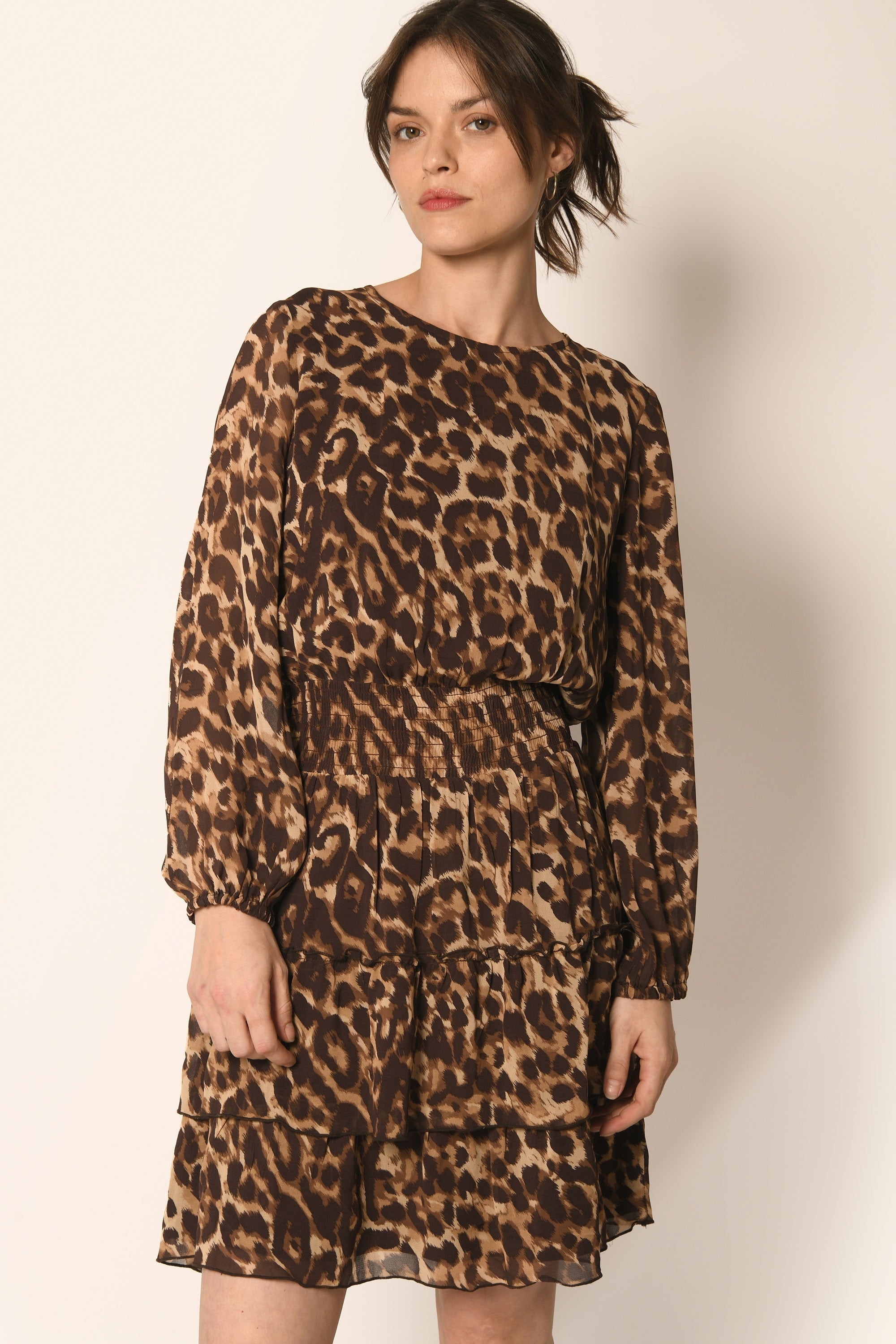 ROBE LEOPARD - CARAMEL - AZELIA