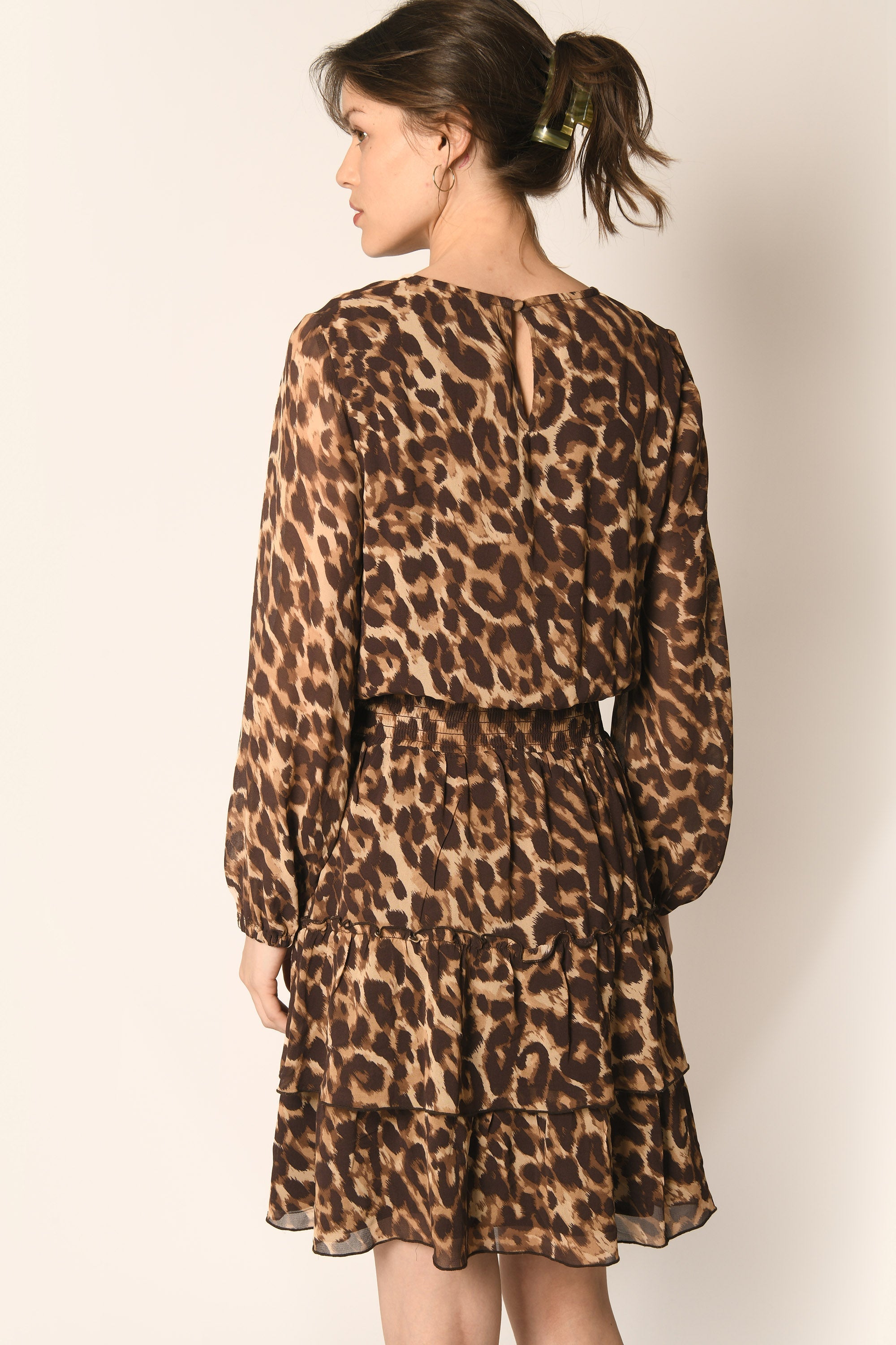 ROBE LEOPARD - CARAMEL - AZELIA