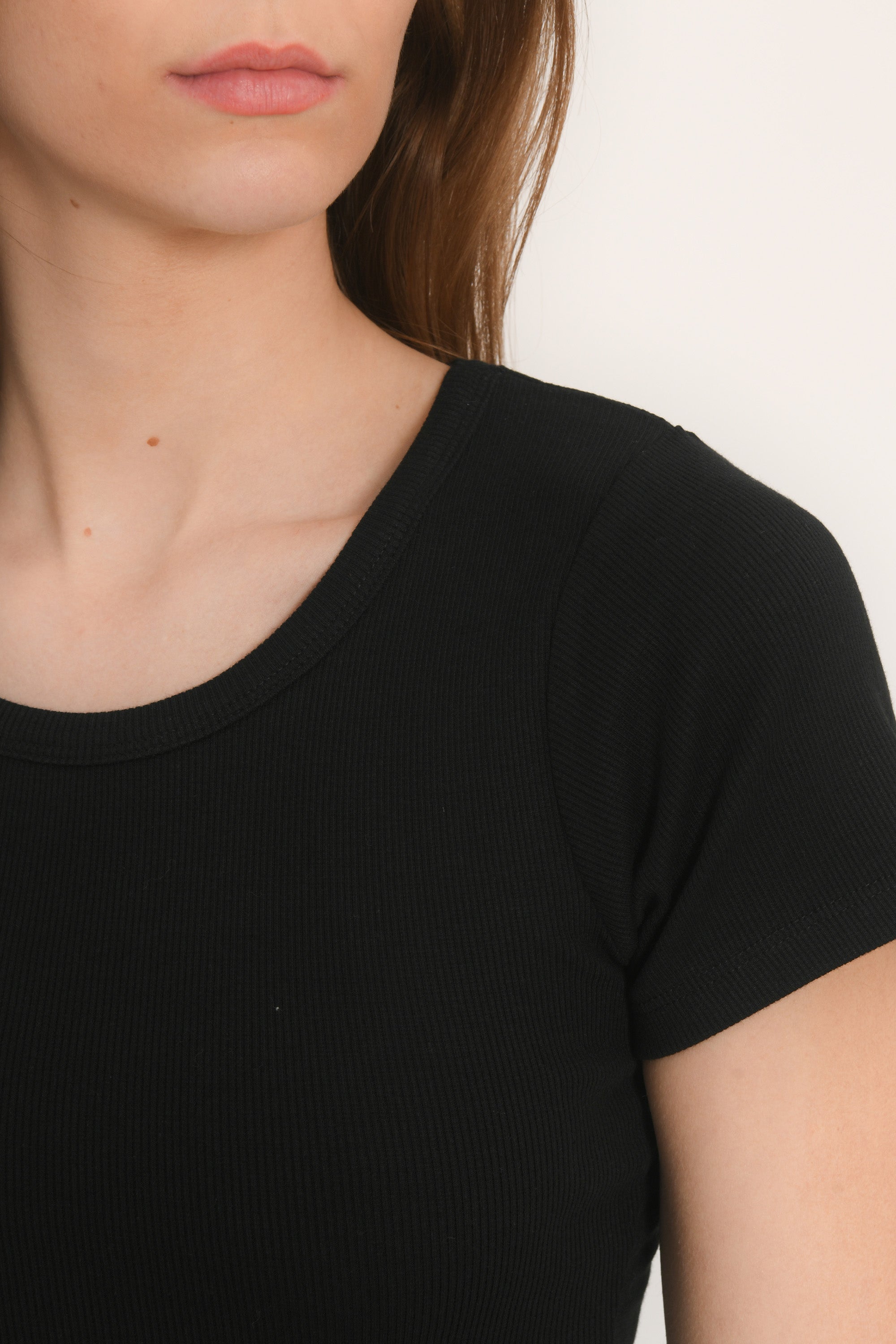 TEE SHIRT MANCHES COURTES - JENNY - NOIR