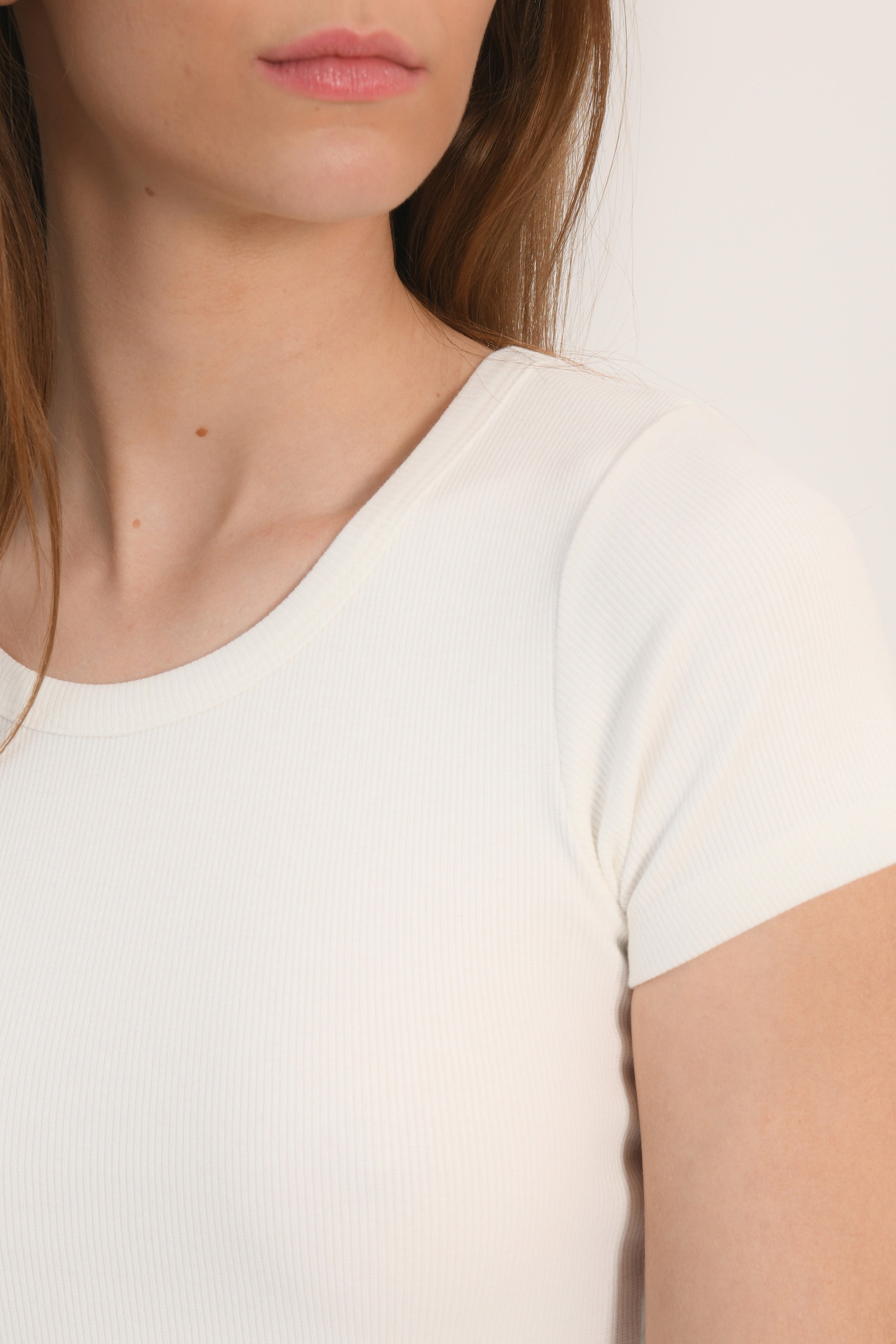 TEE SHIRT MANCHES COURTES - JENNY - BLANC