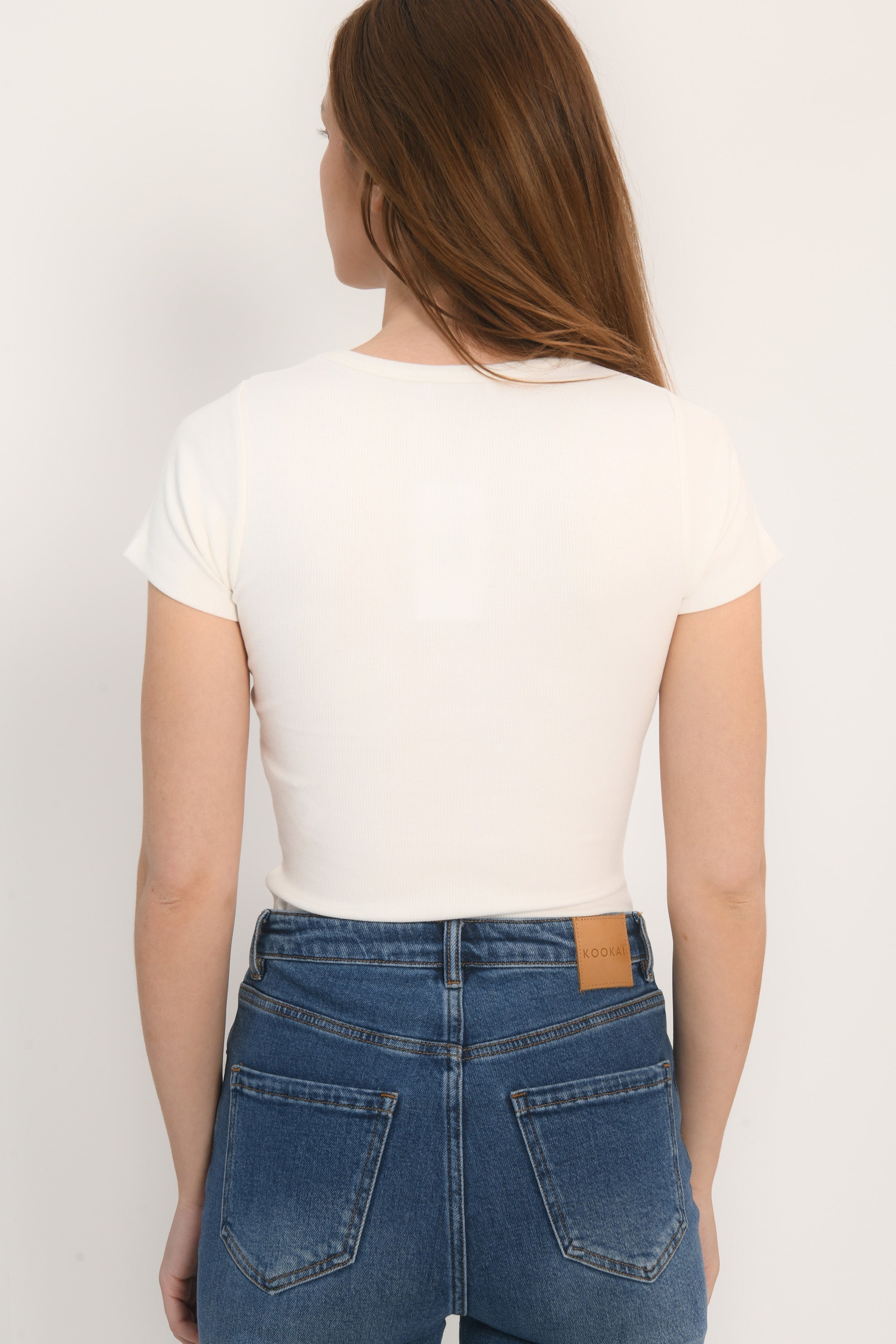 TEE SHIRT MANCHES COURTES - JENNY - BLANC