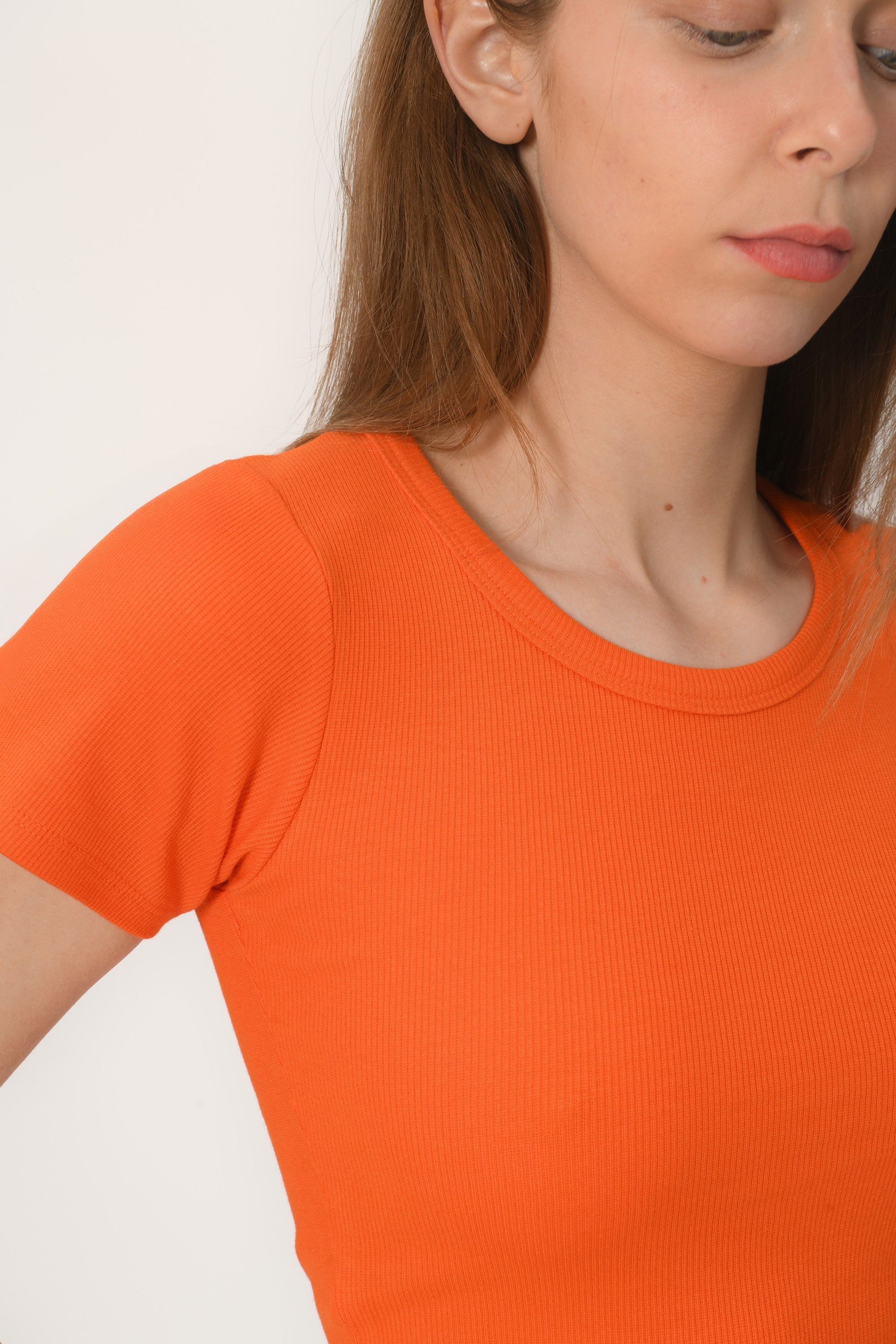 TEE SHIRT MANCHES COURTES - JENNY - ORANGE