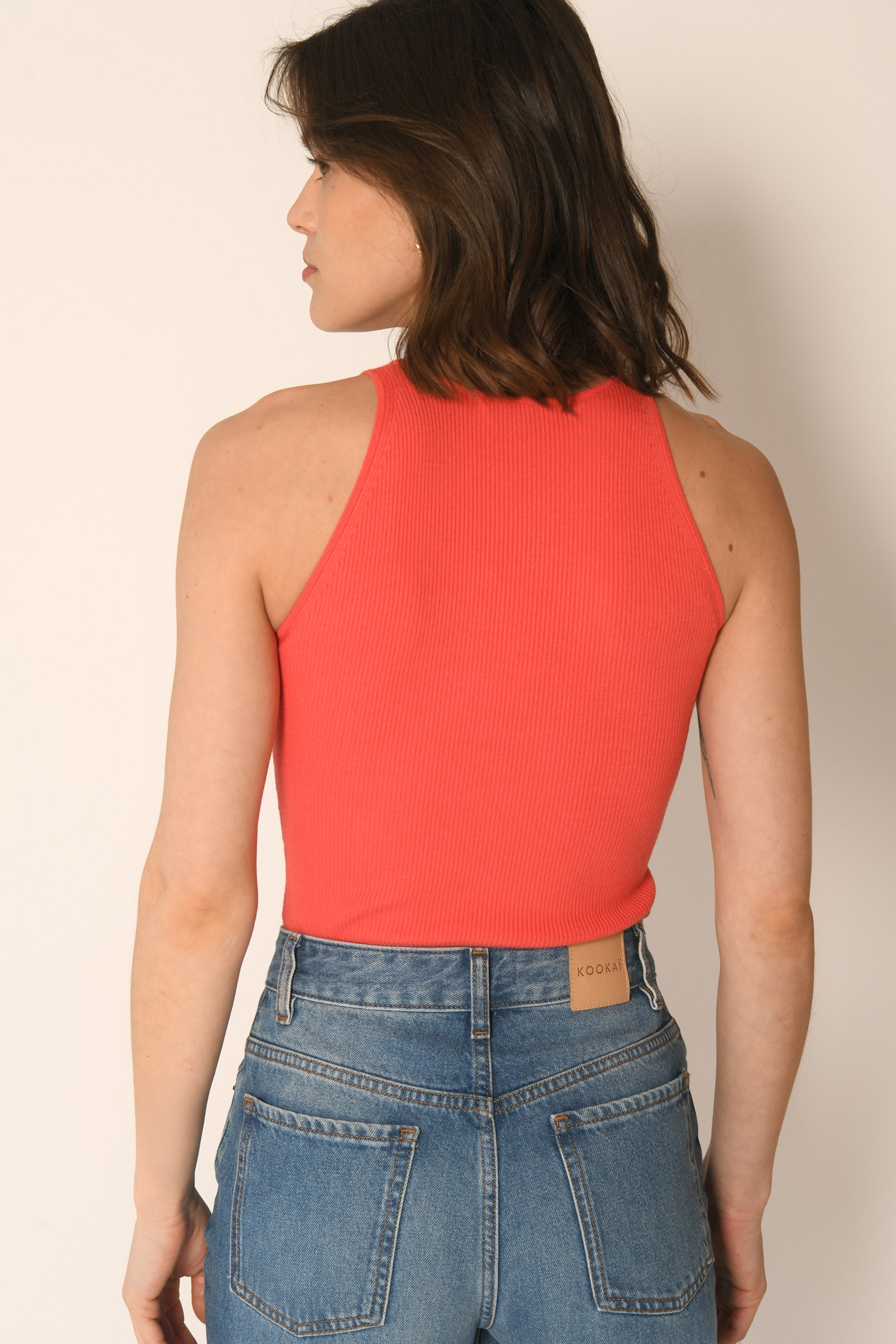 DEBARDEUR COL ROND - FRAMBOISE - LOLITA
