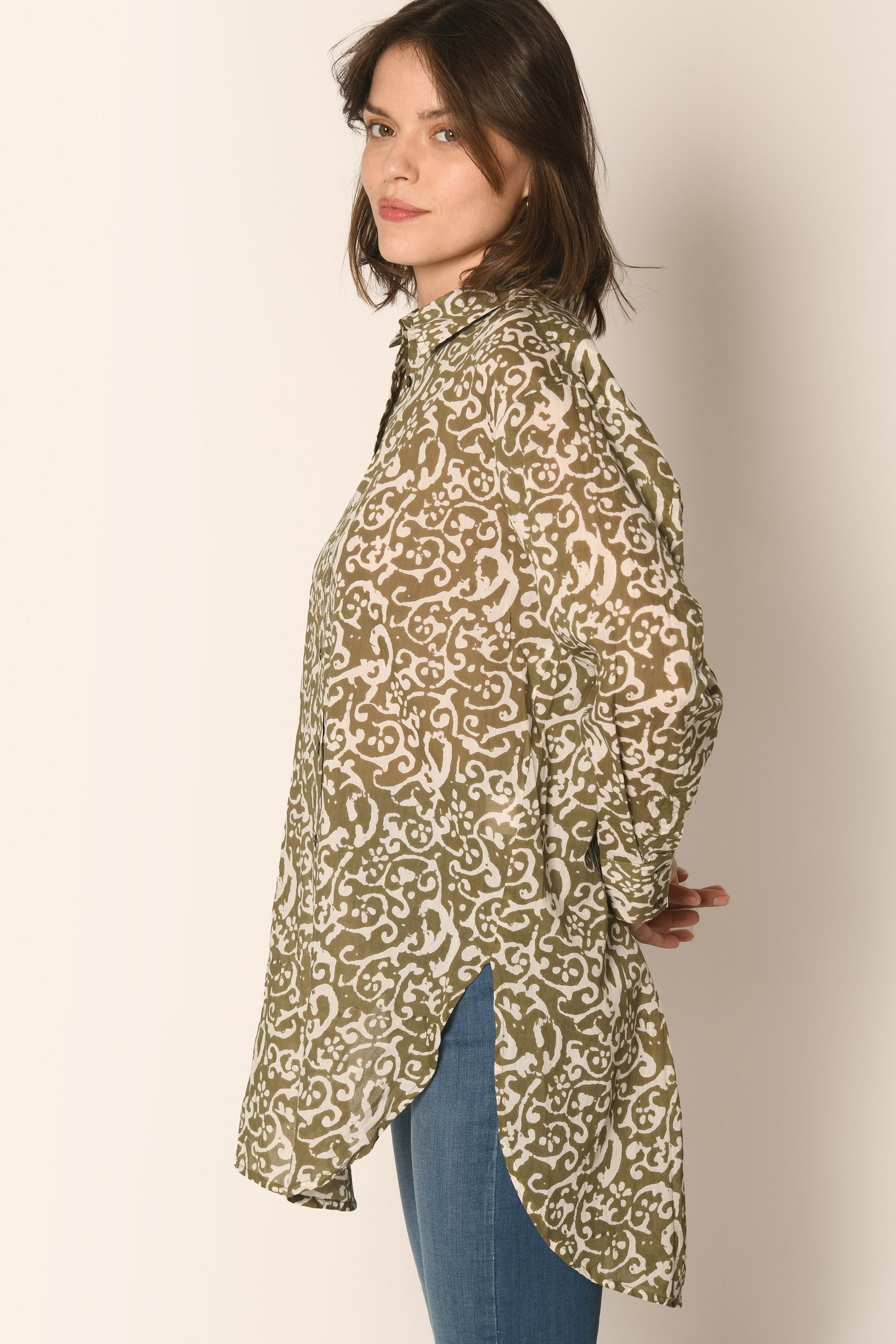 CHEMISE LOOSE - KAKI - MULHOUSE