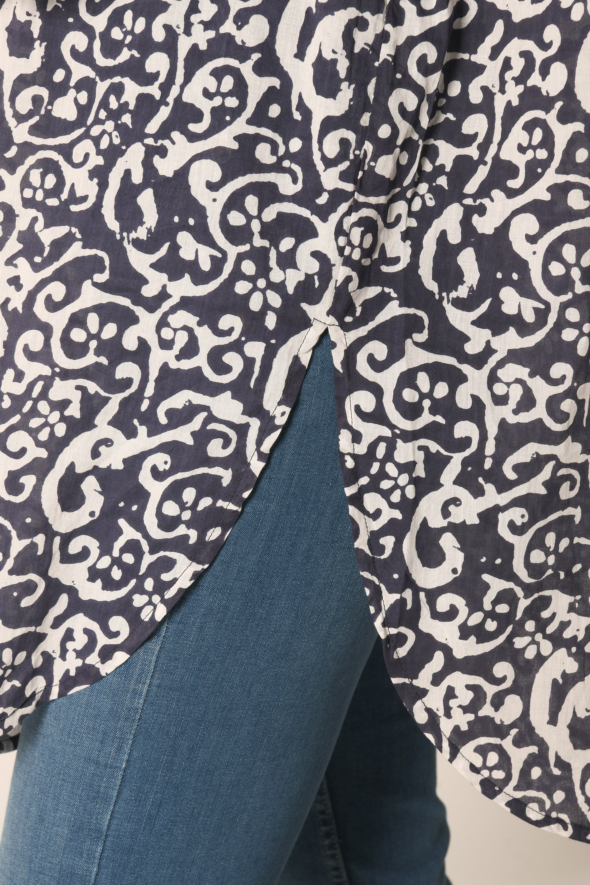 CHEMISE LOOSE - NAVY - MULHOUSE