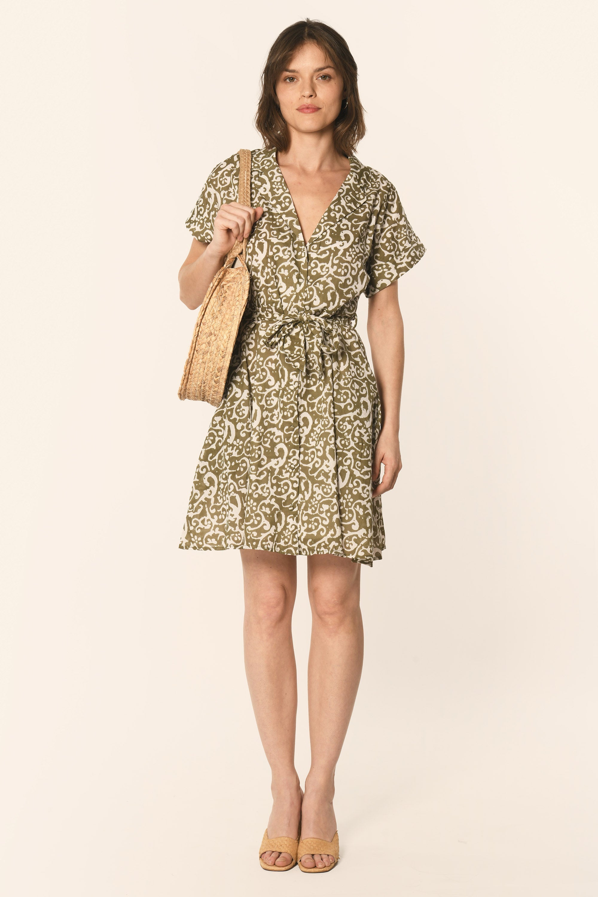 ROBE CHEMISE - KAKI - MULHOUSE