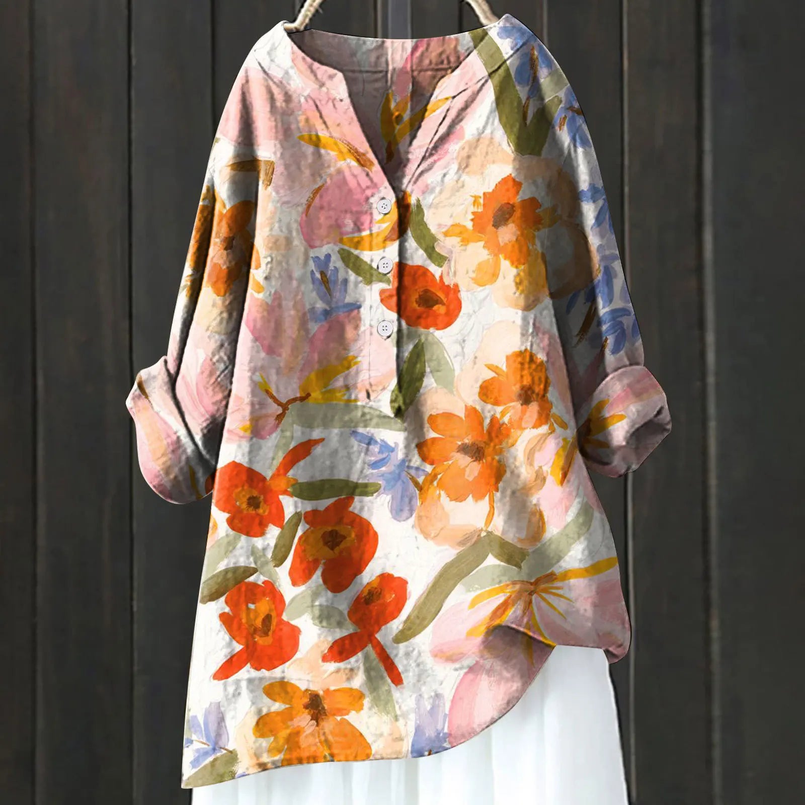 Éclat ™ | Élégante Blouse Fleurie