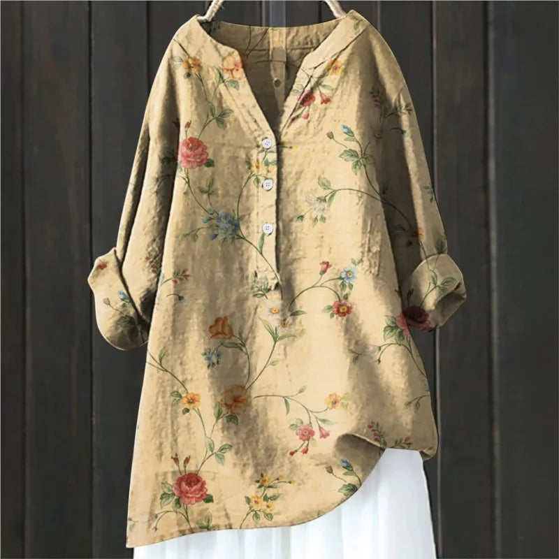 Éclat ™ | Élégante Blouse Fleurie