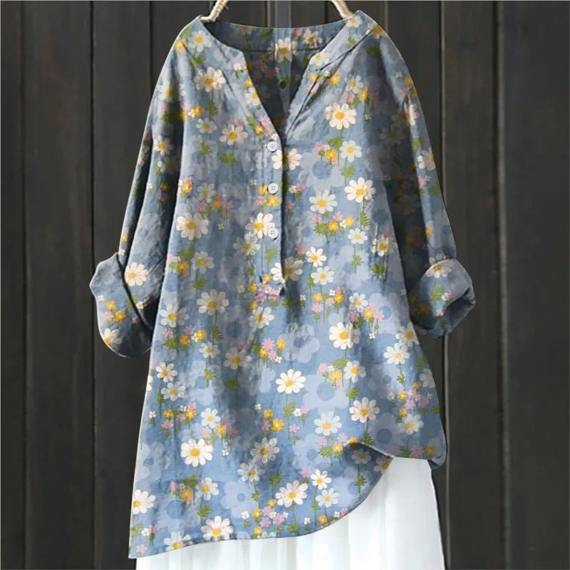 Éclat ™ | Élégante Blouse Fleurie