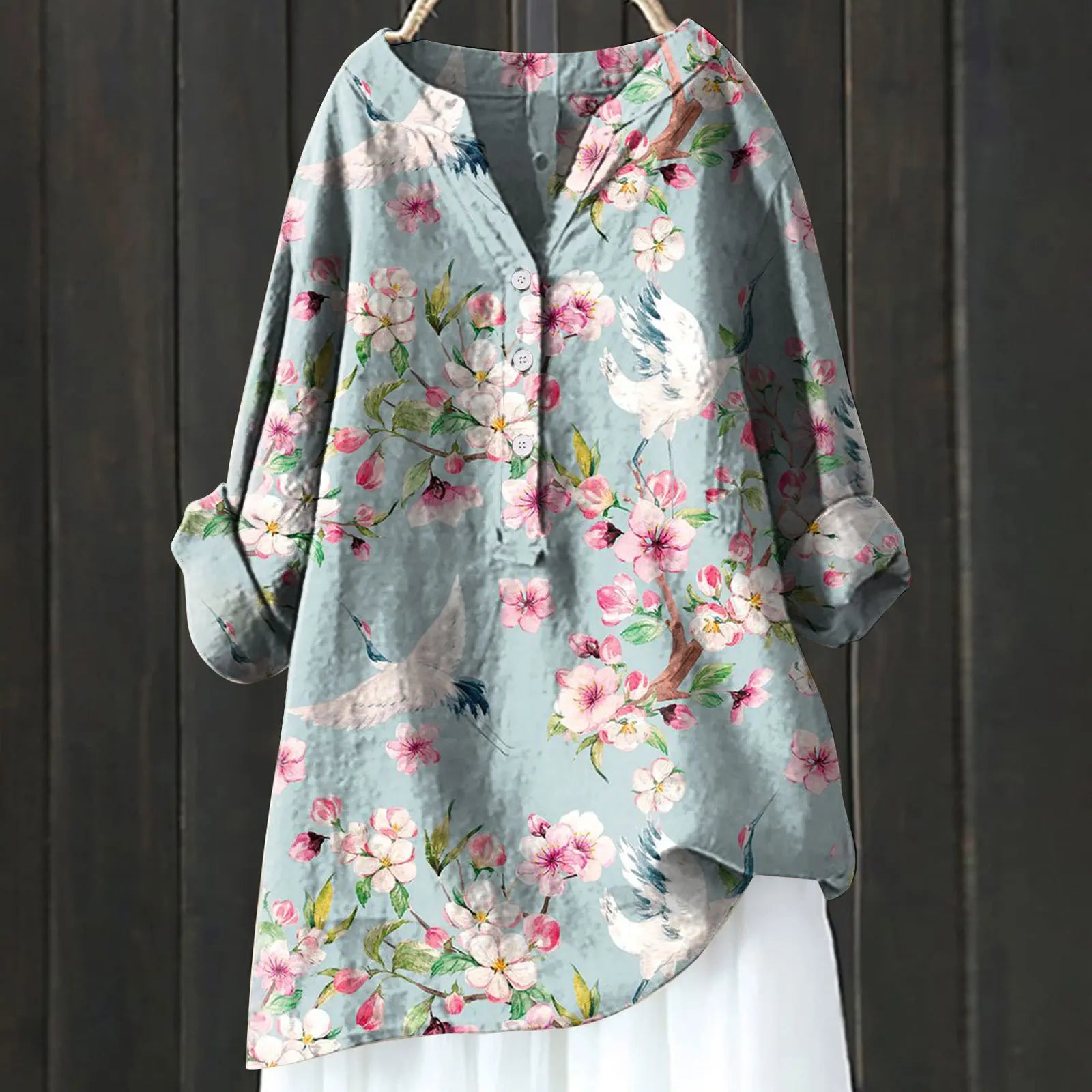 Éclat ™ | Élégante Blouse Fleurie