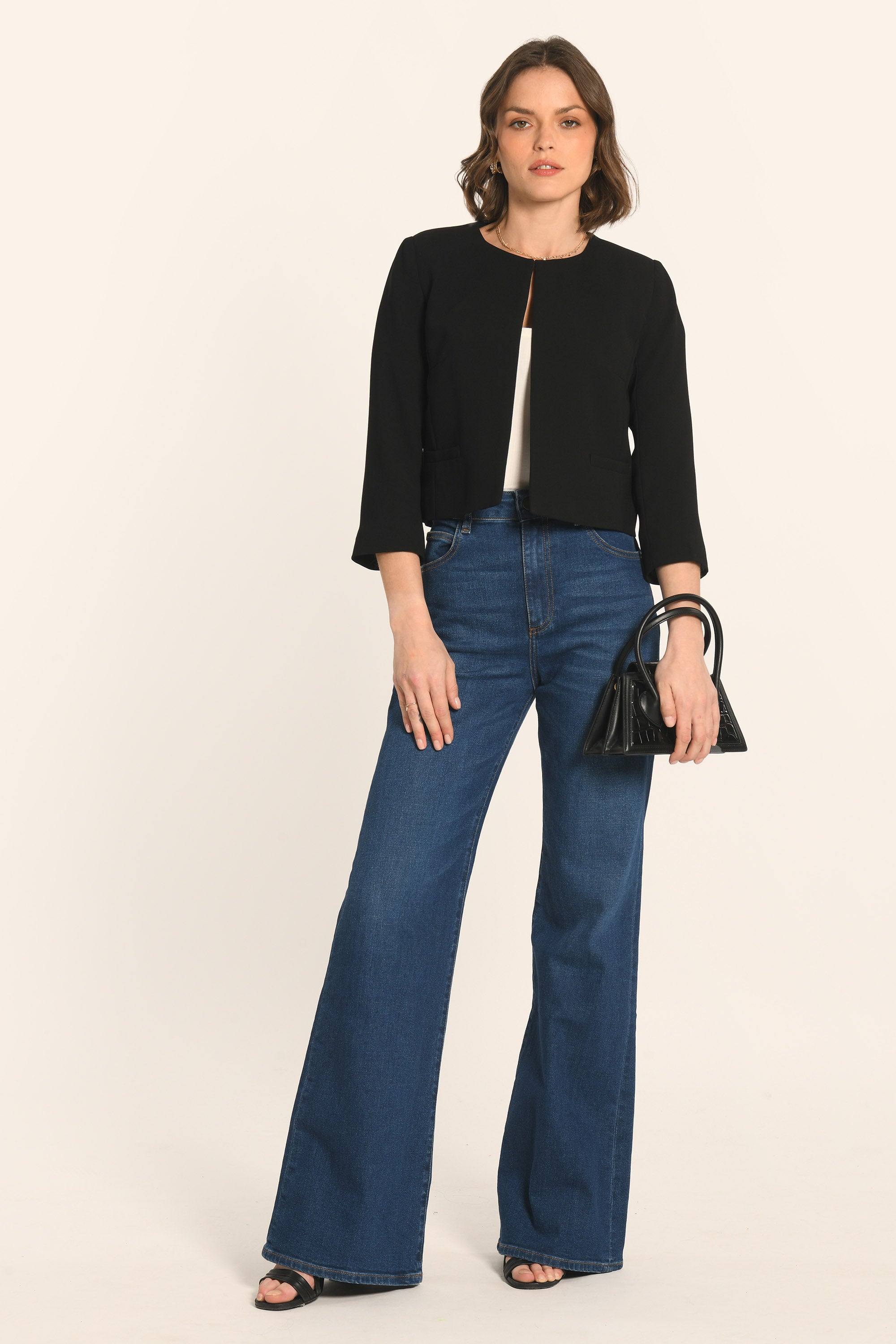 VESTE COURTE - NOIR - JACQUELINE