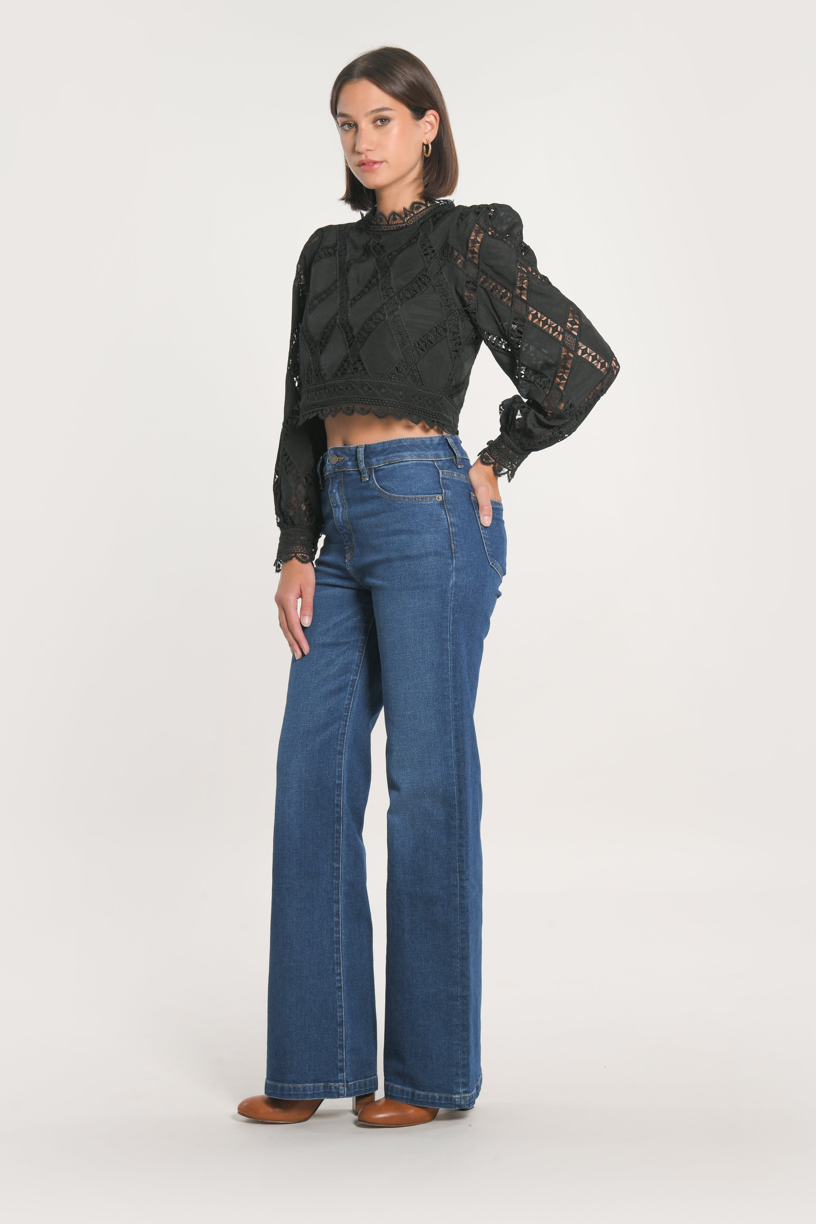 JEAN LARGE COTON RECYCLÉ ERA DOUBLE STONE